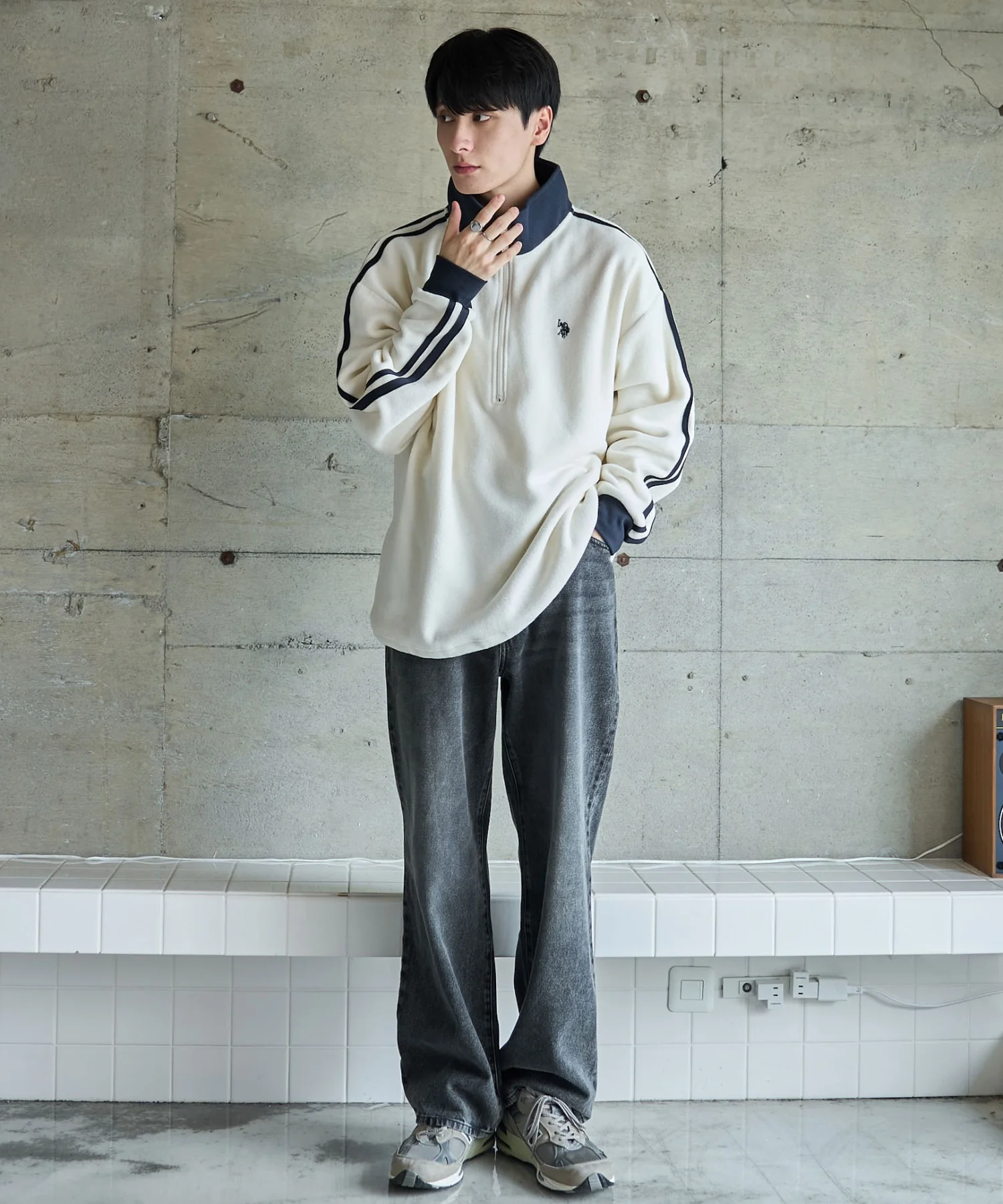 USPOLOフリースハーフジッププルオーバー - Image 32