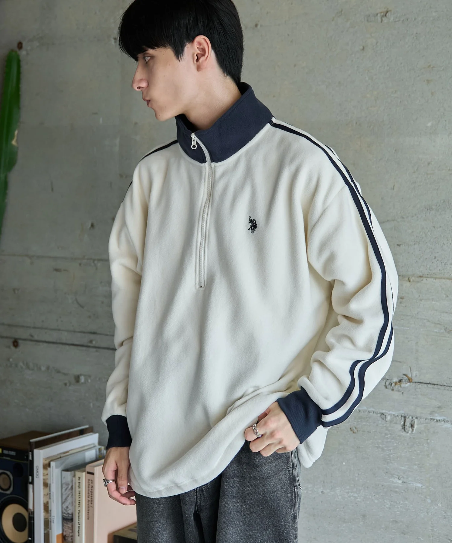 USPOLOフリースハーフジッププルオーバー - Image 33
