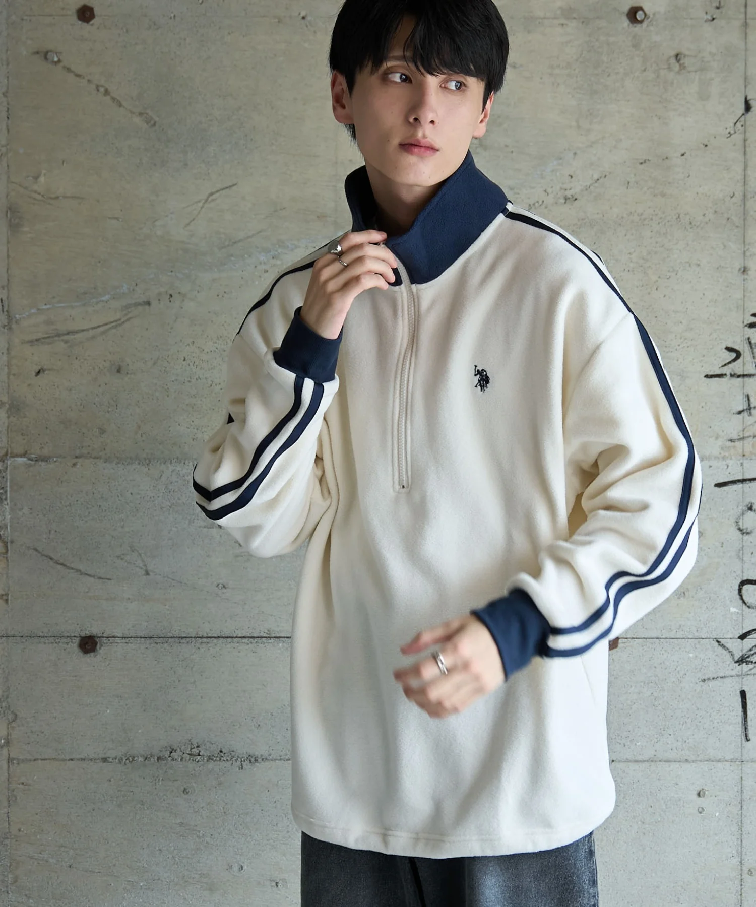 USPOLOフリースハーフジッププルオーバー - Image 34
