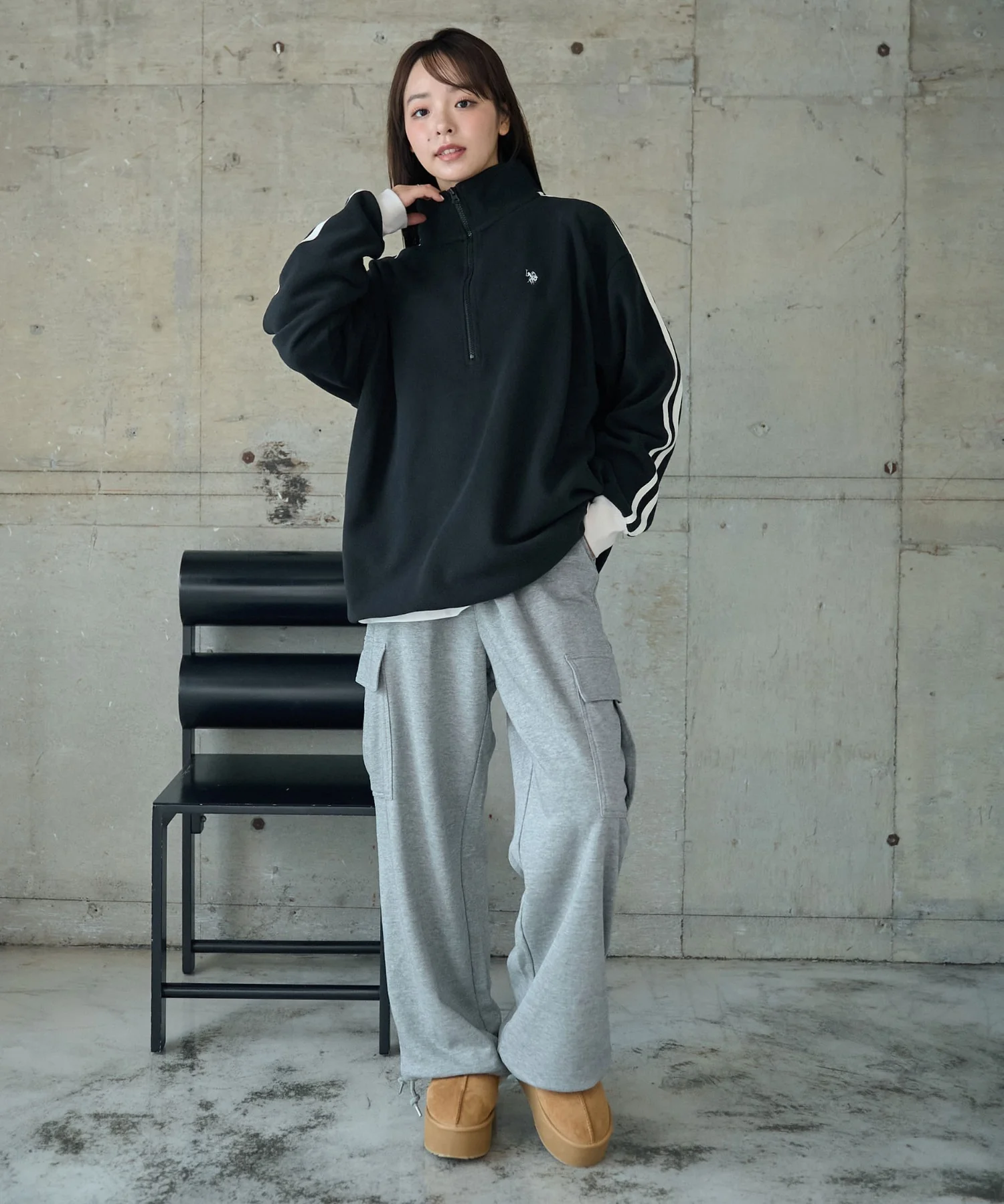 USPOLOフリースハーフジッププルオーバー - Image 35