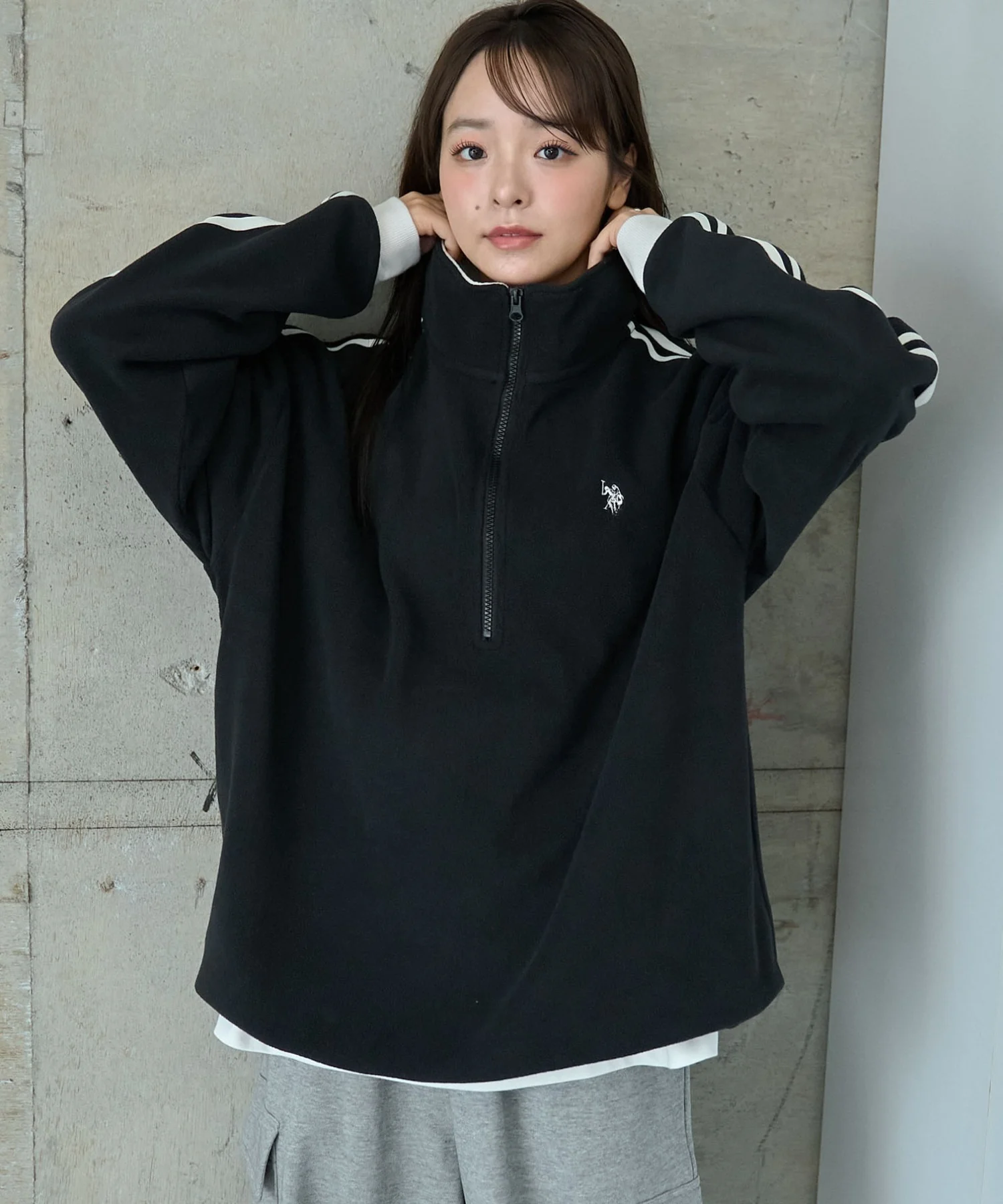 USPOLOフリースハーフジッププルオーバー - Image 39