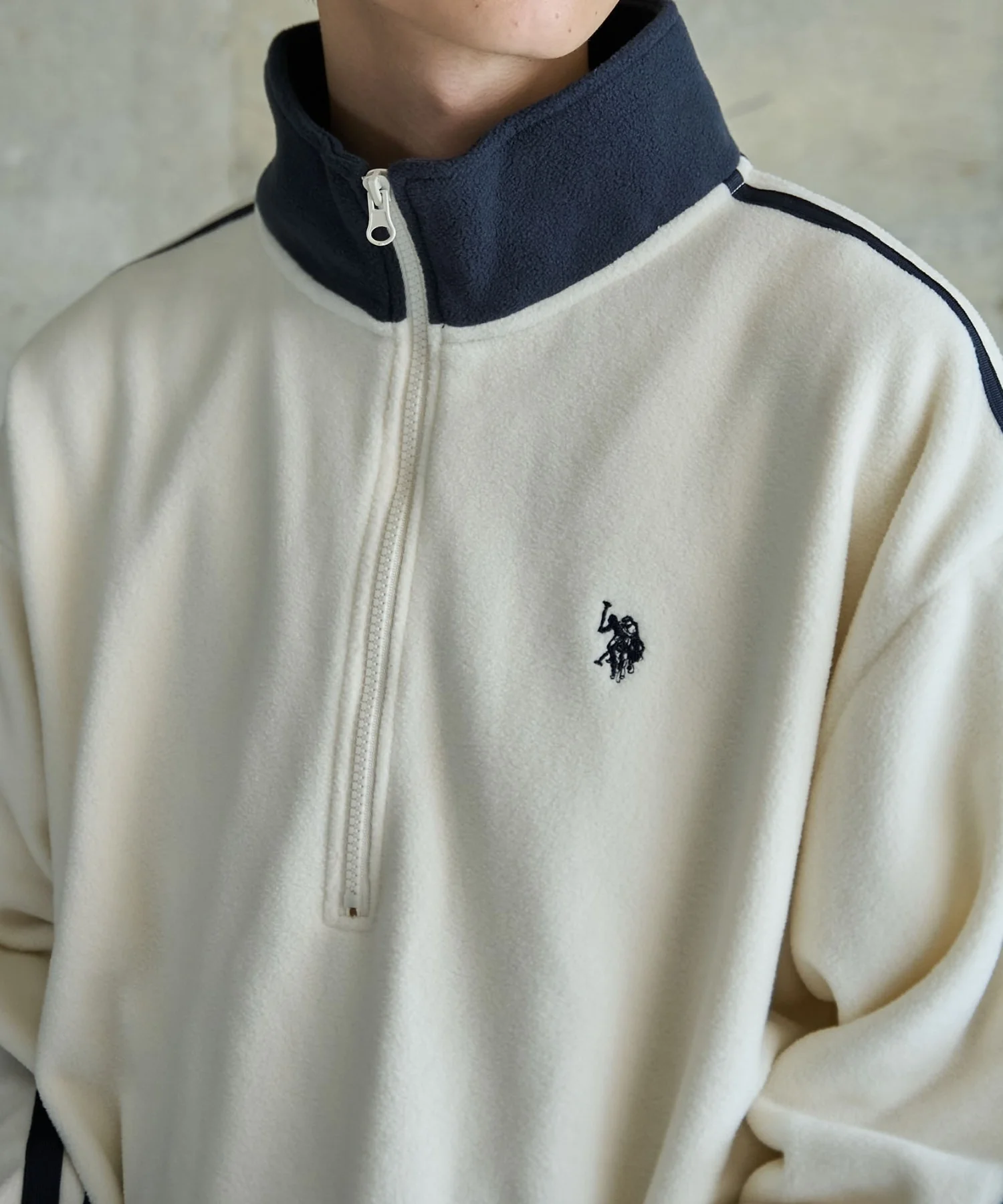 USPOLOフリースハーフジッププルオーバー - Image 48