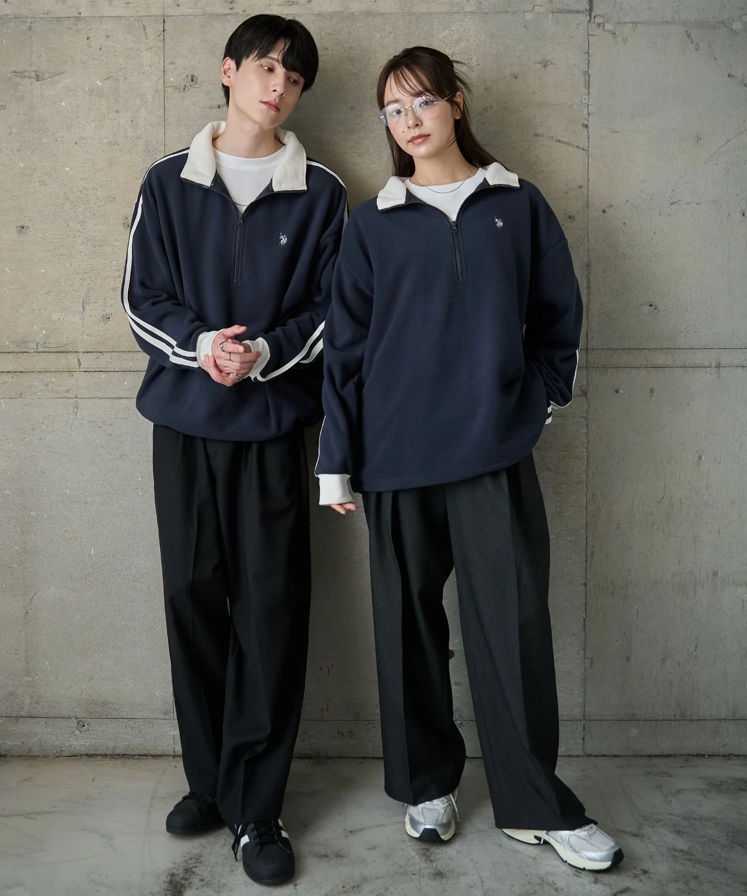 USPOLOフリースハーフジッププルオーバー - Image 5