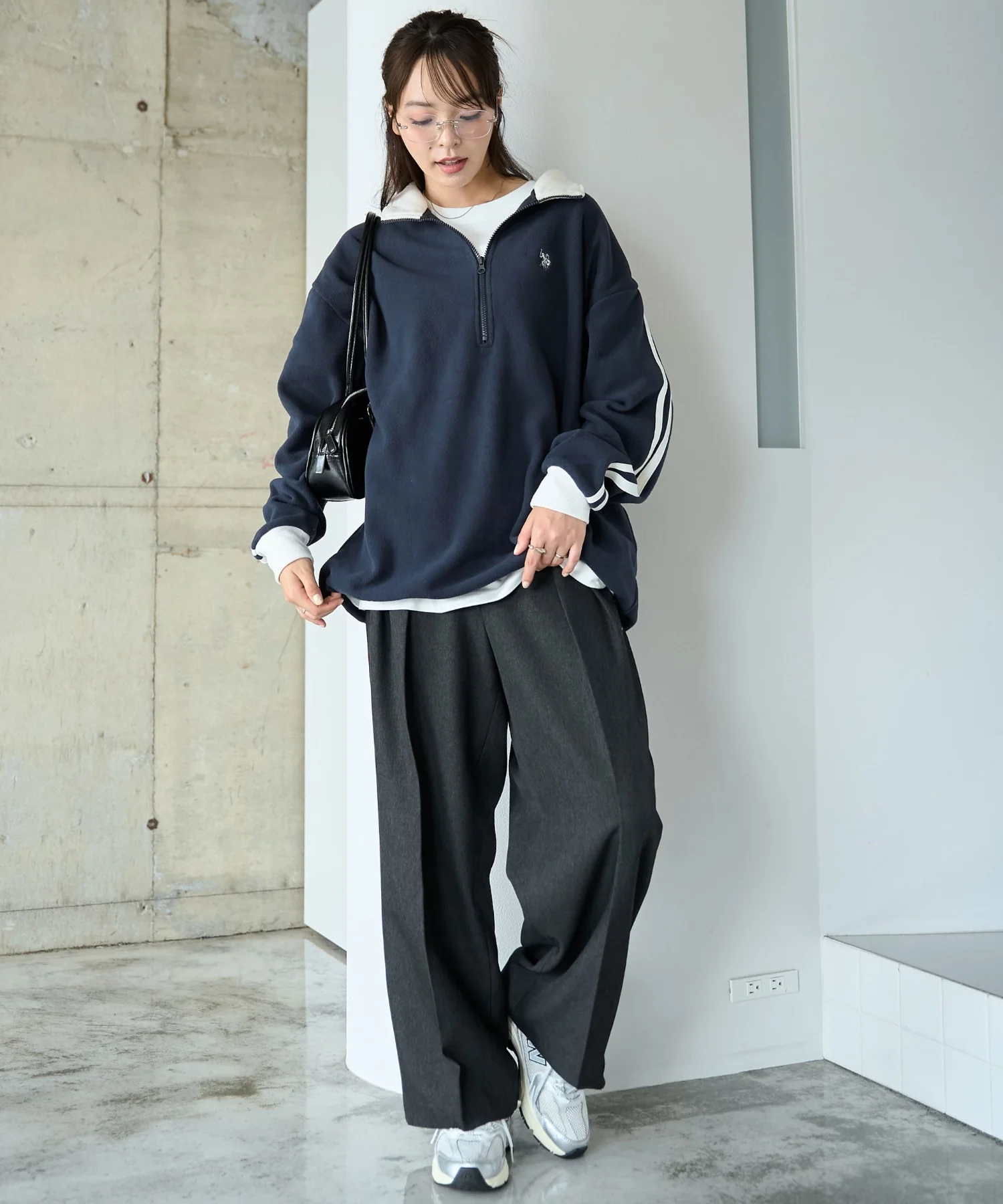 USPOLOフリースハーフジッププルオーバー - Image 7