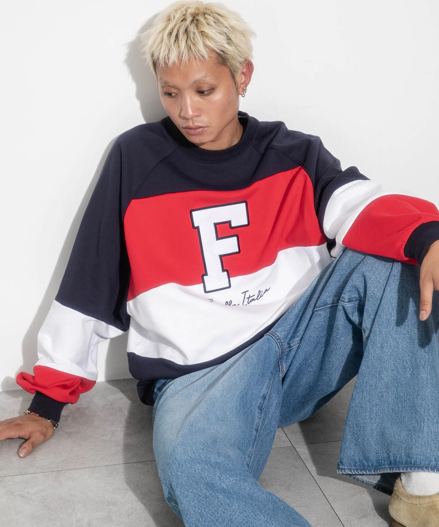 別注FILAパネル切替プルオーバー - Image 2
