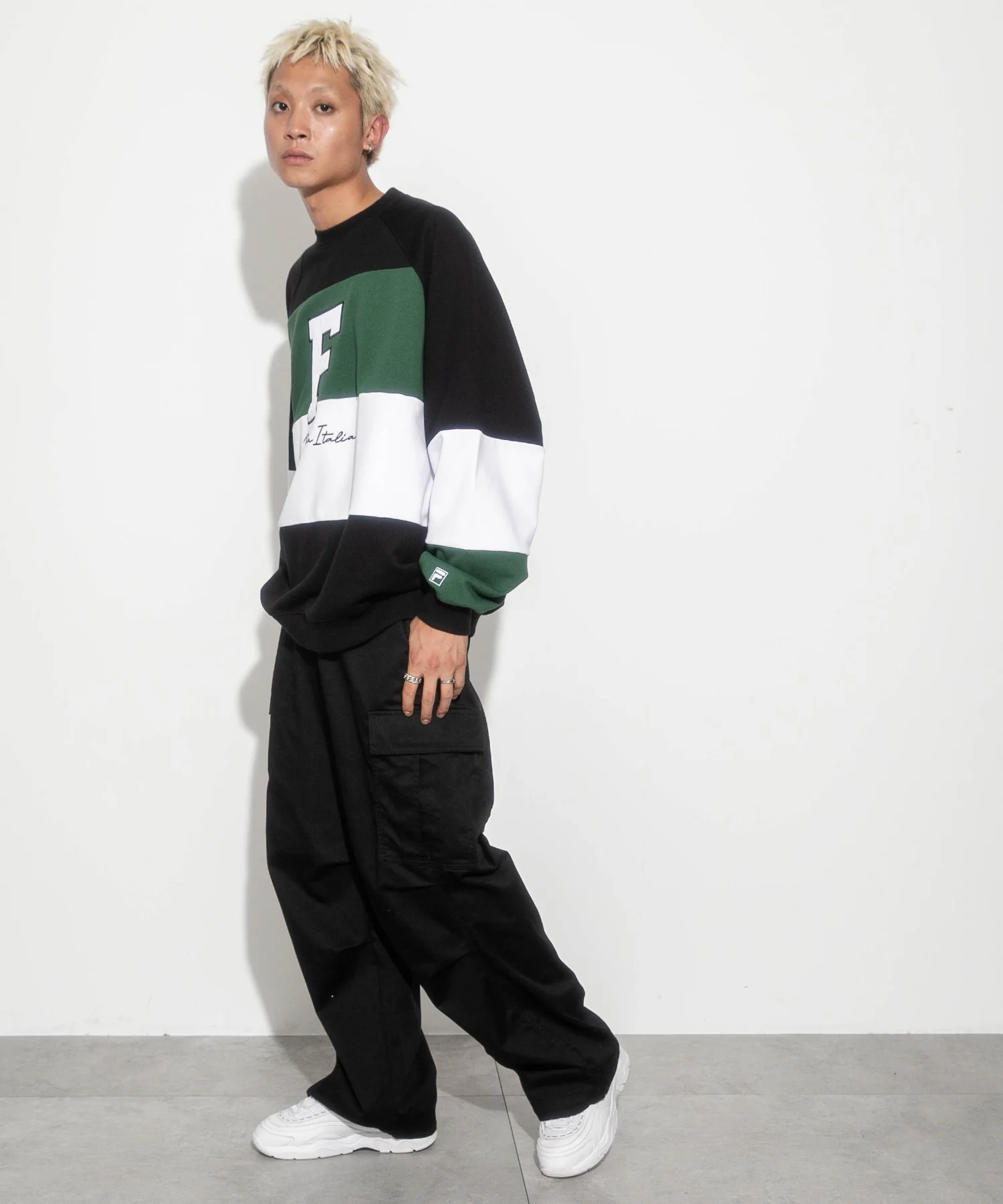 別注FILAパネル切替プルオーバー - Image 3