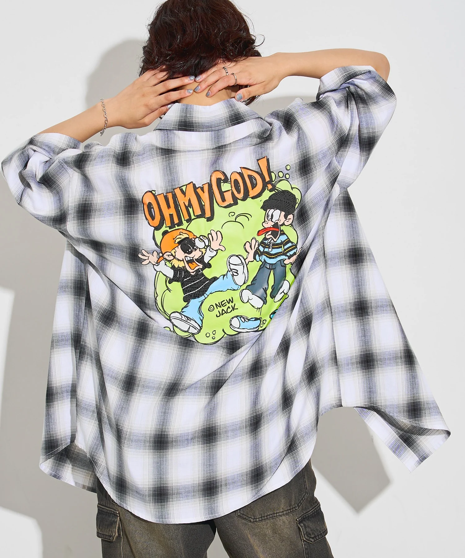 別注NEW JACKオンブレチェックシャツ(S) - Image 16