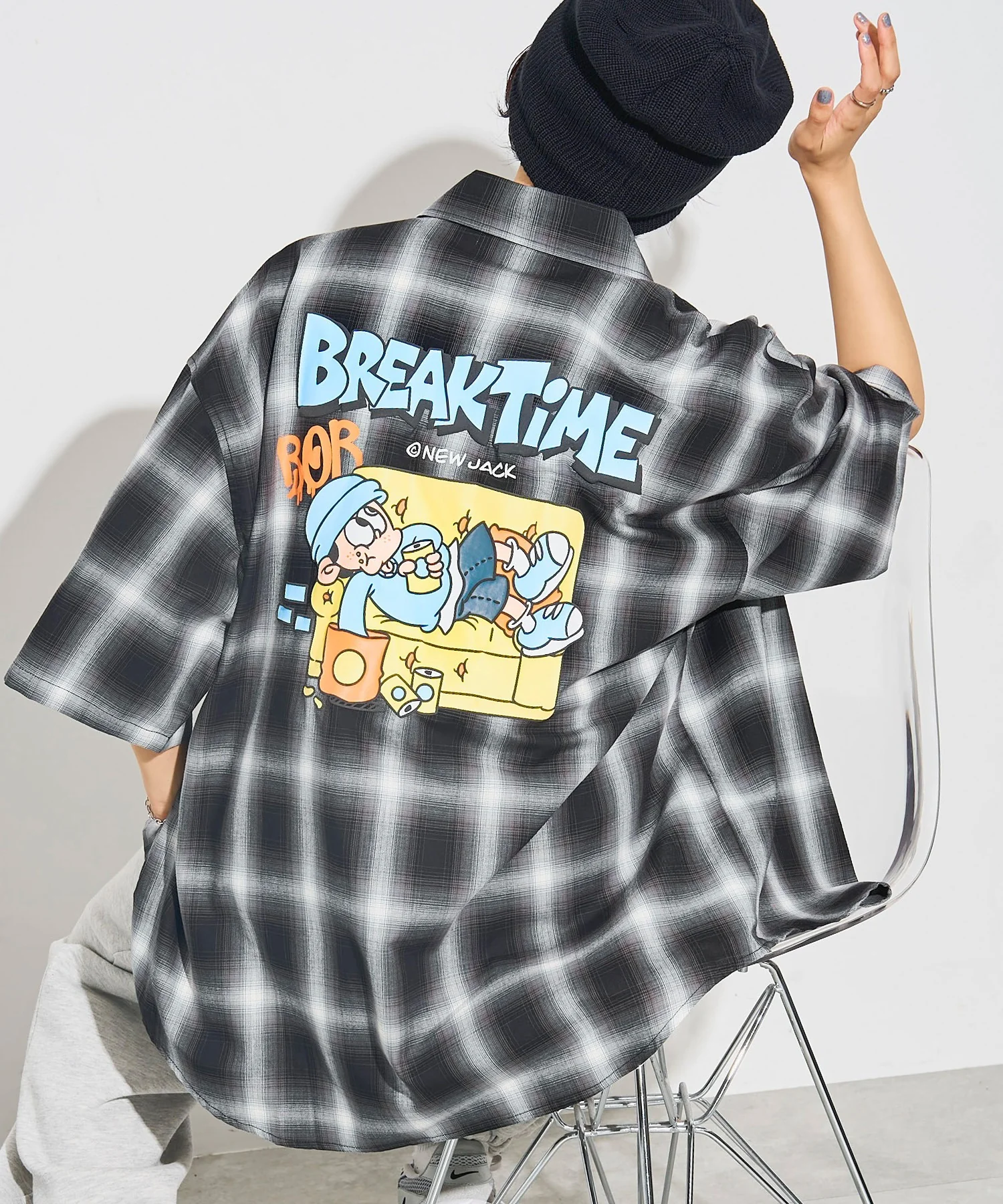 別注NEW JACKオンブレチェックシャツ(S) - Image 26