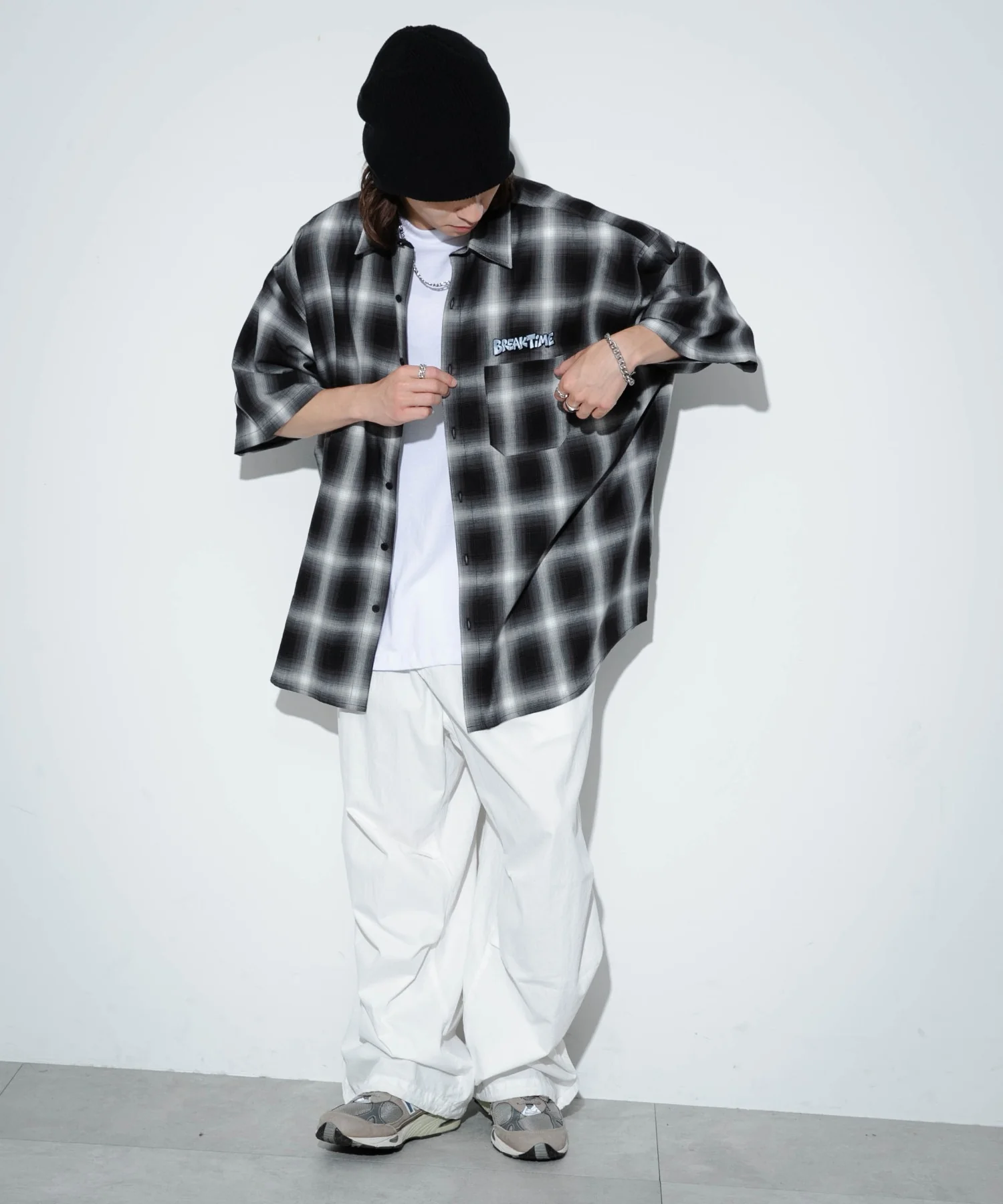 別注NEW JACKオンブレチェックシャツ(S) - Image 7