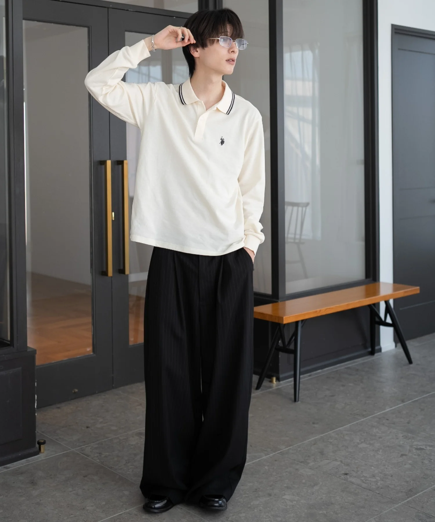 別注USPOLOラインポロシャツ（LS） - Image 63