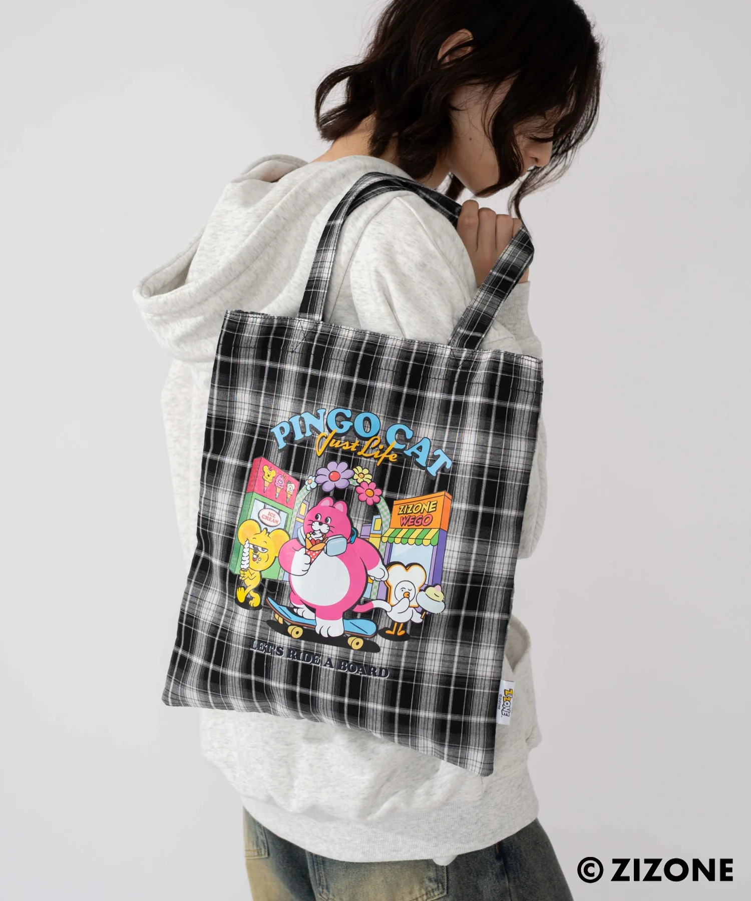 別注ZIZONEチェックトート - Image 3