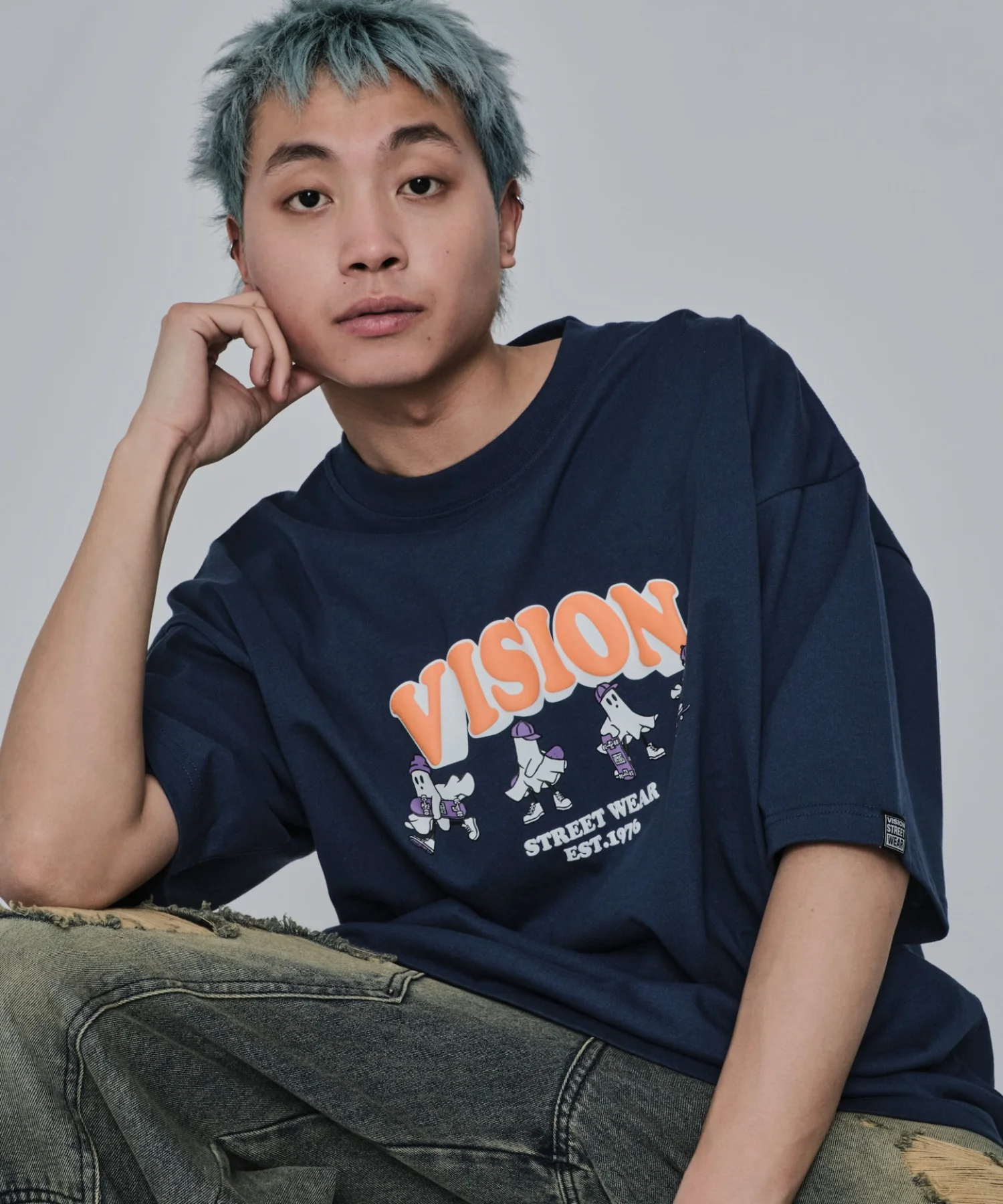 別注VISIONゴーストスケーターグラフィックT(SS) - Image 12