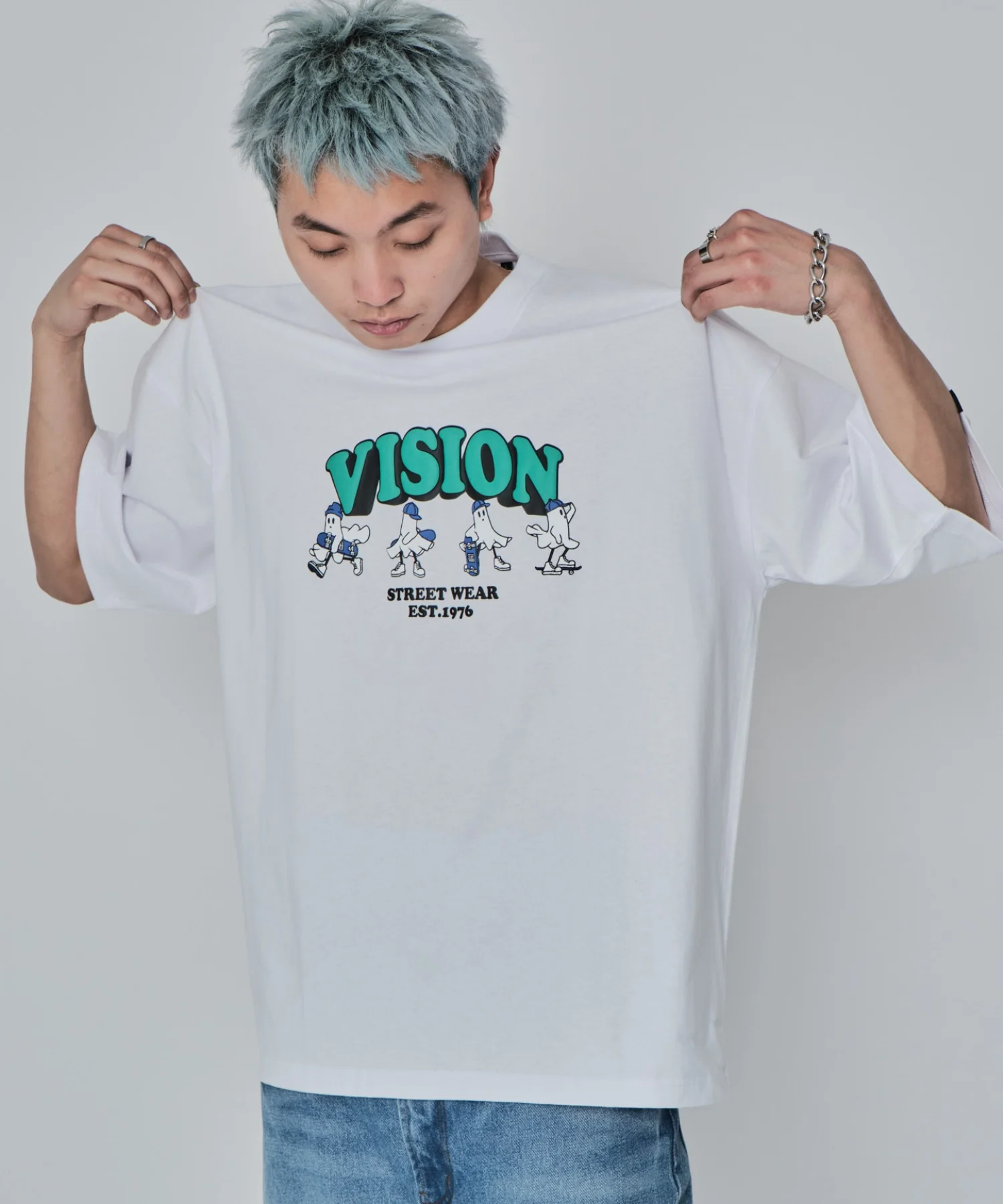 別注VISIONゴーストスケーターグラフィックT(SS) - Image 19