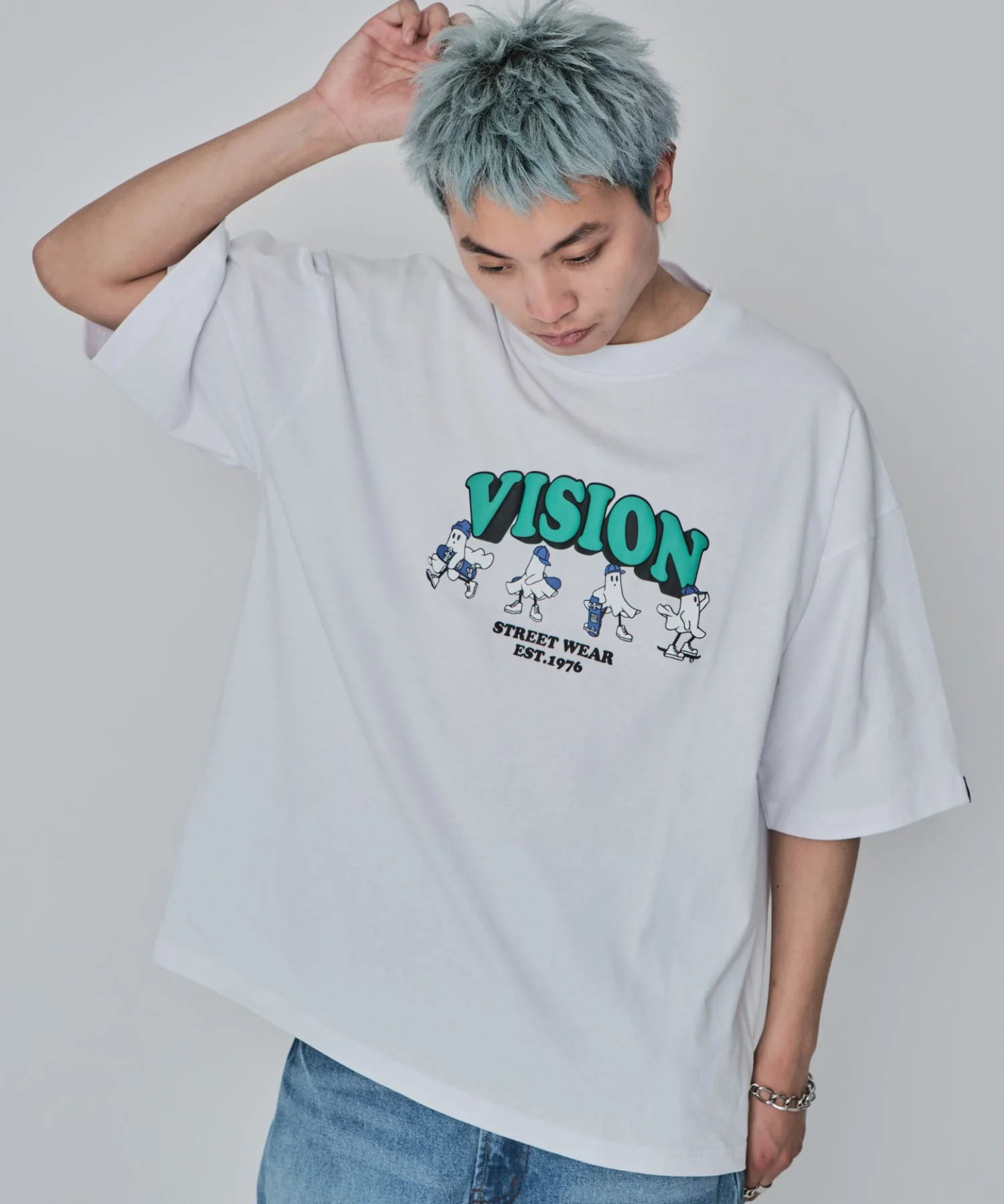 別注VISIONゴーストスケーターグラフィックT(SS) - Image 20