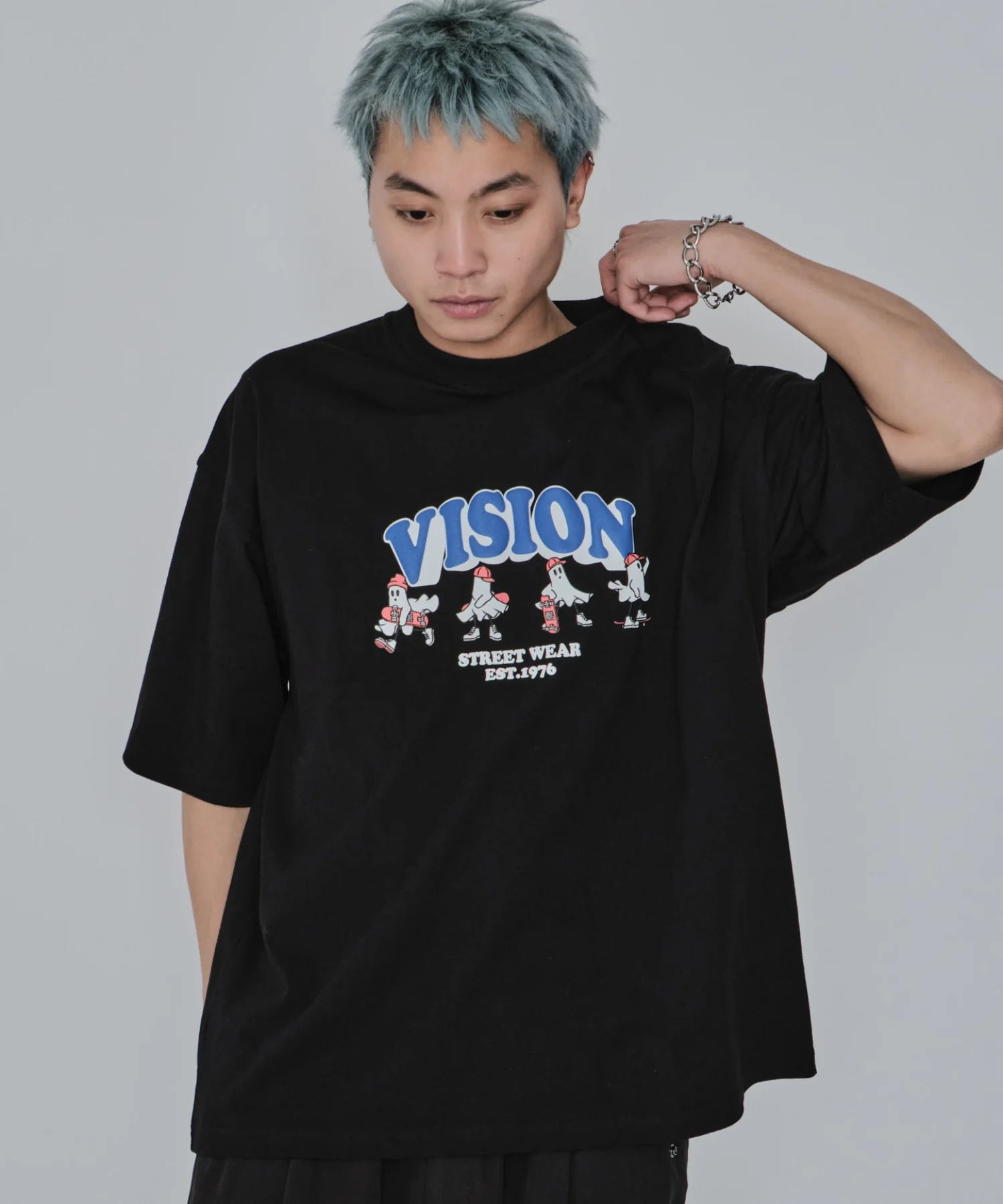 別注VISIONゴーストスケーターグラフィックT(SS) - Image 25