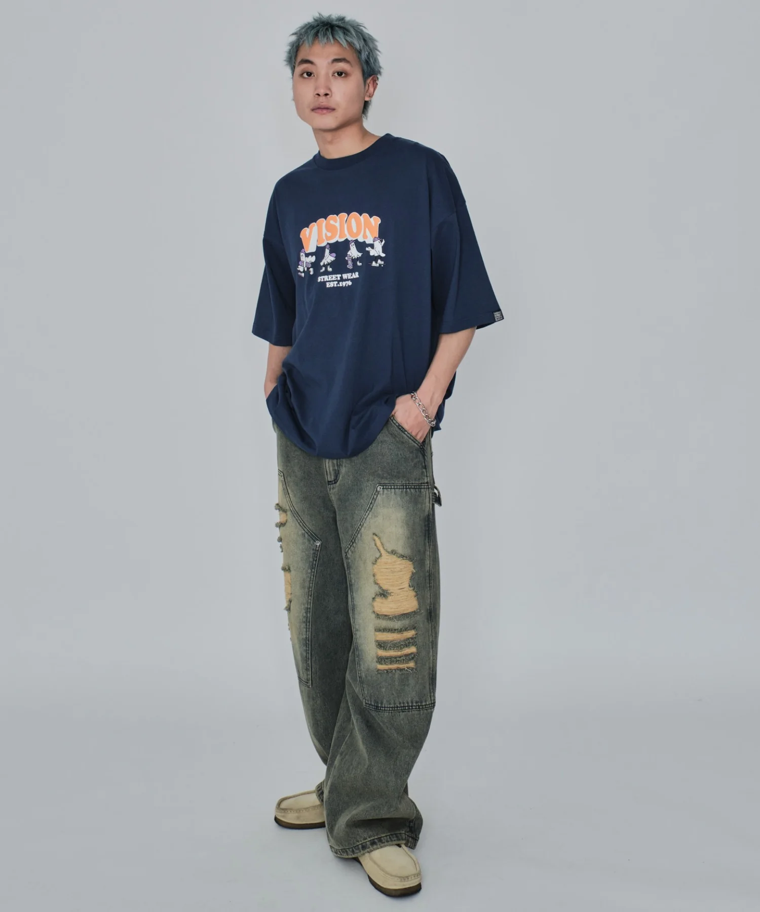 別注VISIONゴーストスケーターグラフィックT(SS) - Image 5