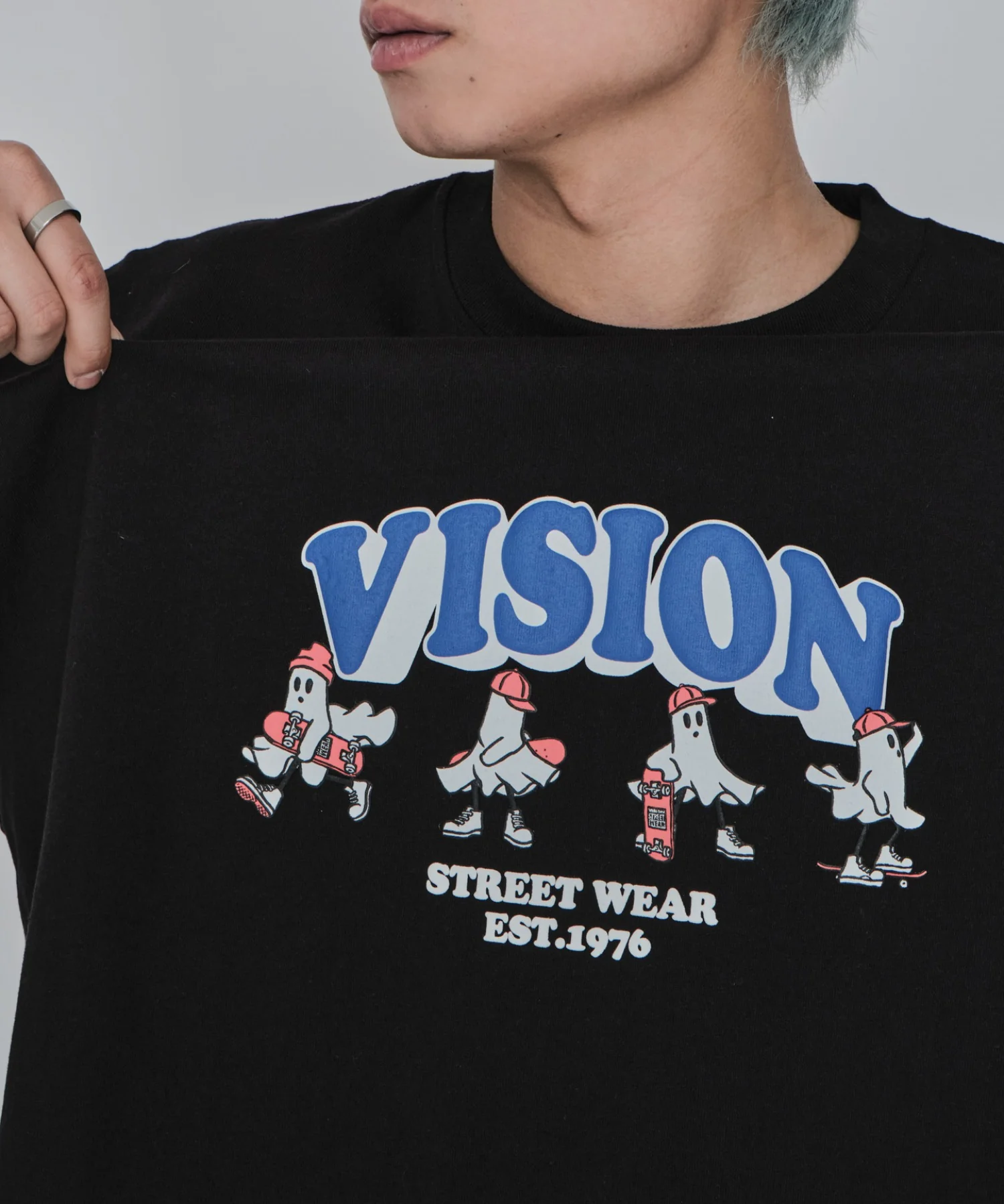 別注VISIONゴーストスケーターグラフィックT(SS) - Image 9