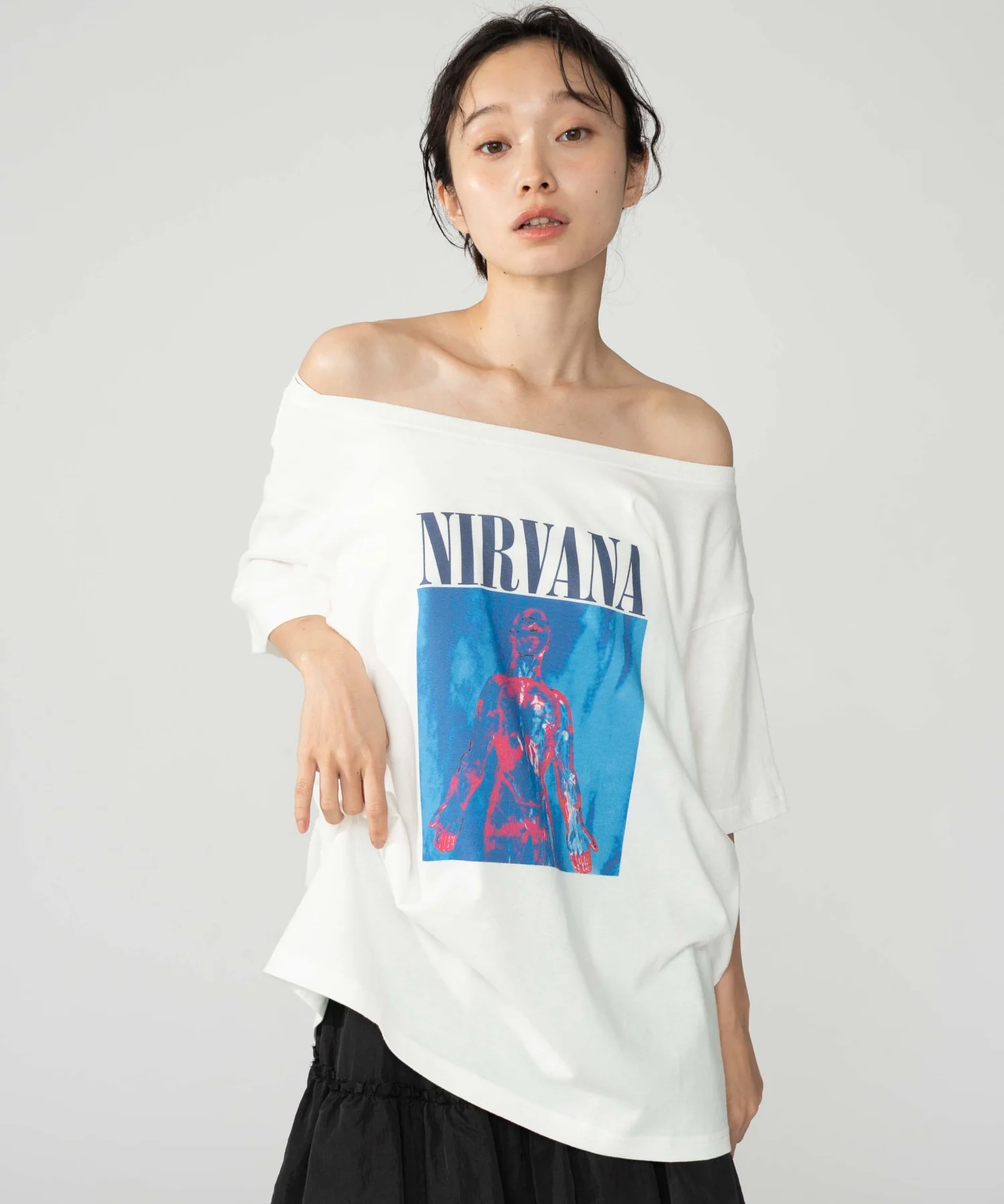 NIRVANA別注オフショルビッグT - Image 15