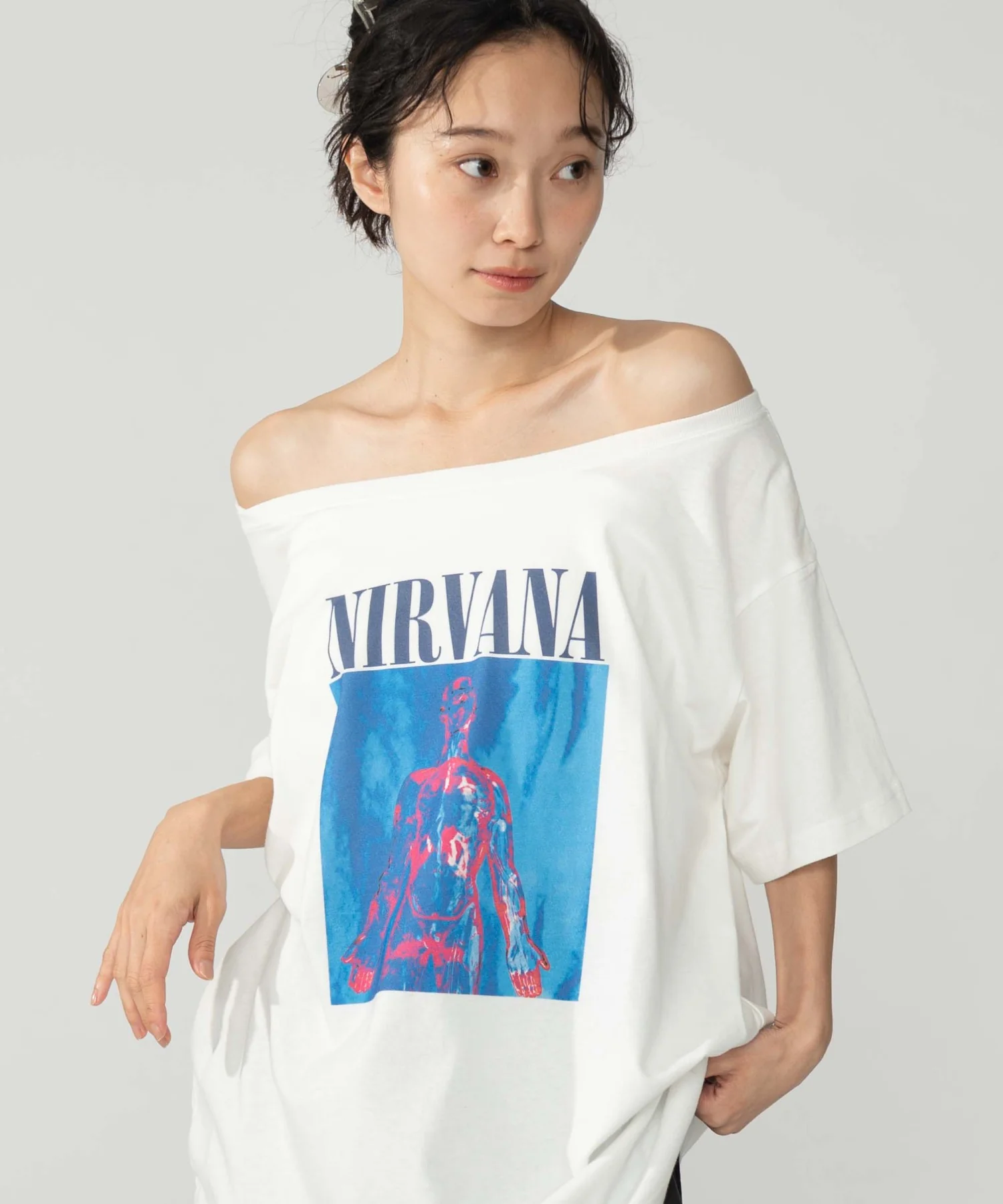 NIRVANA別注オフショルビッグT - Image 16