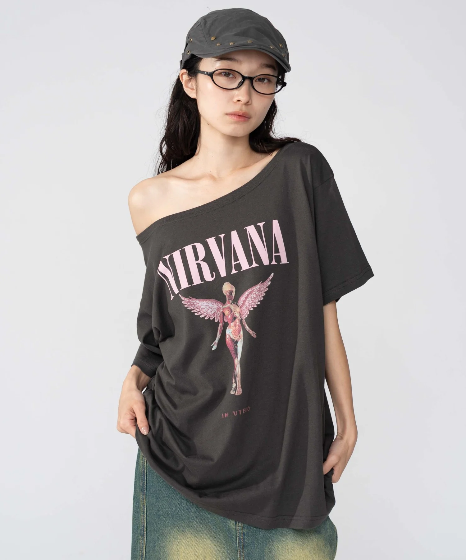 NIRVANA別注オフショルビッグT - Image 2