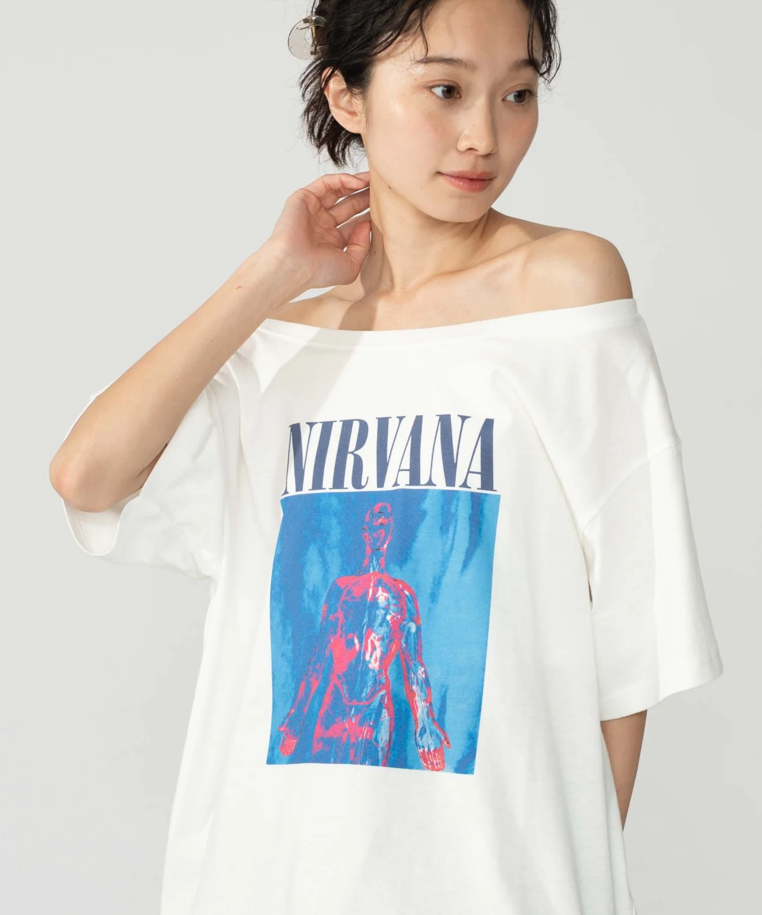 NIRVANA別注オフショルビッグT - Image 3