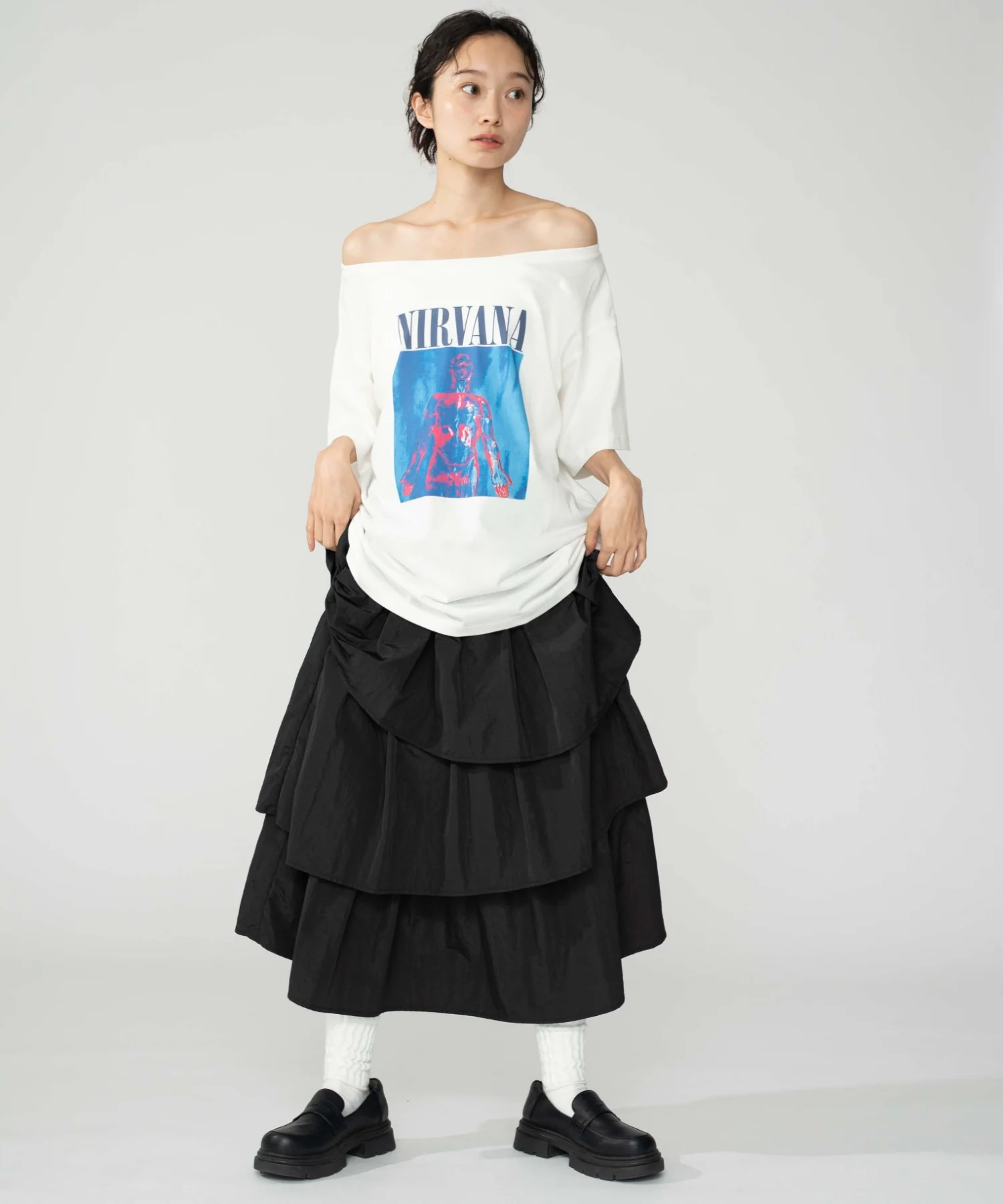 NIRVANA別注オフショルビッグT - Image 6