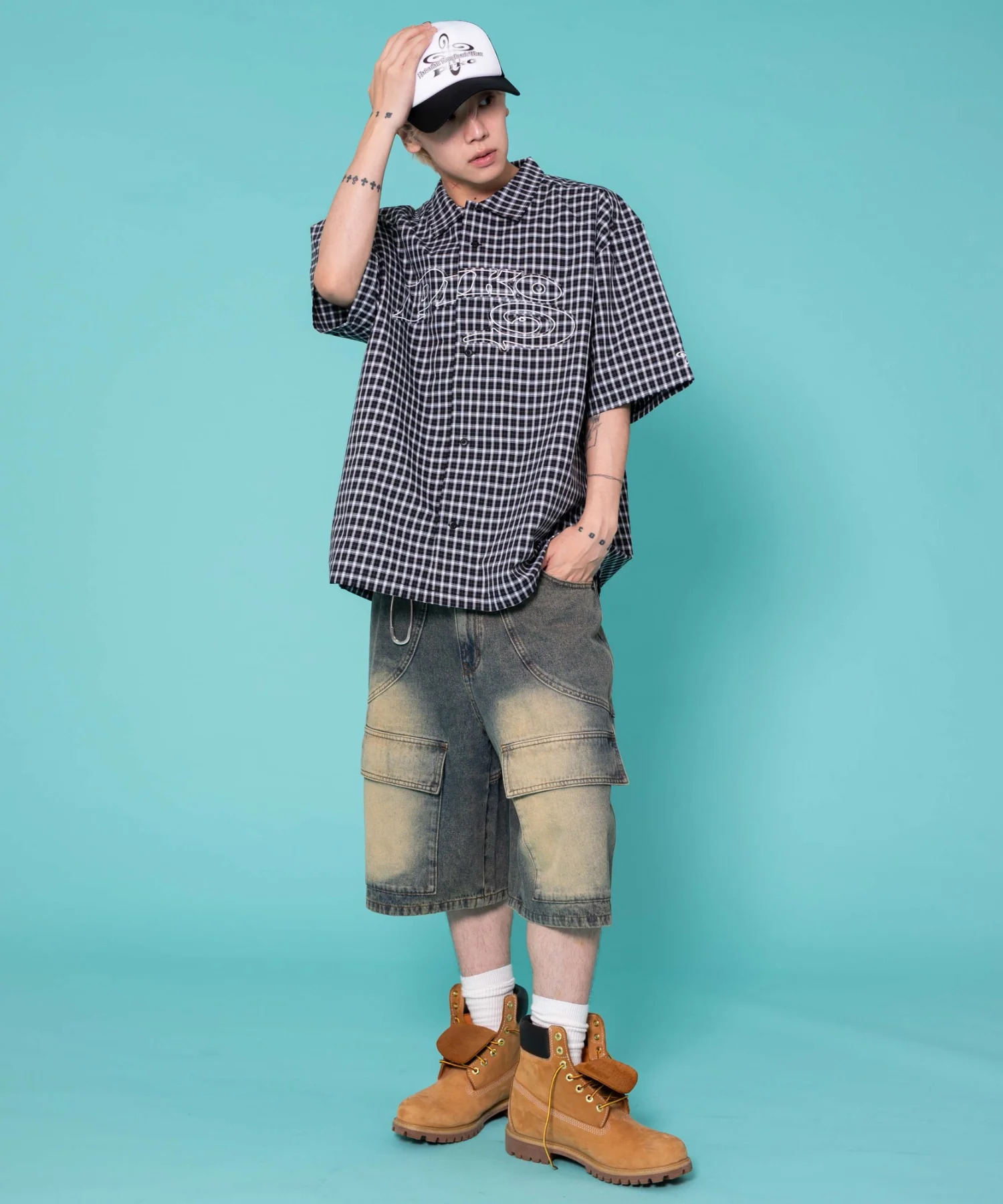 別注PIKOチェックグラフィックシャツ(SS) - Image 4