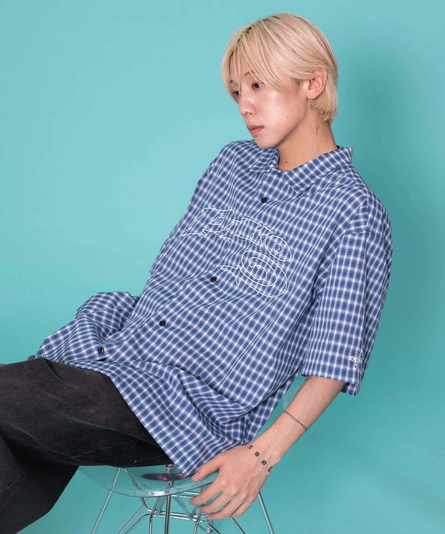 別注PIKOチェックグラフィックシャツ(SS) - Image 5