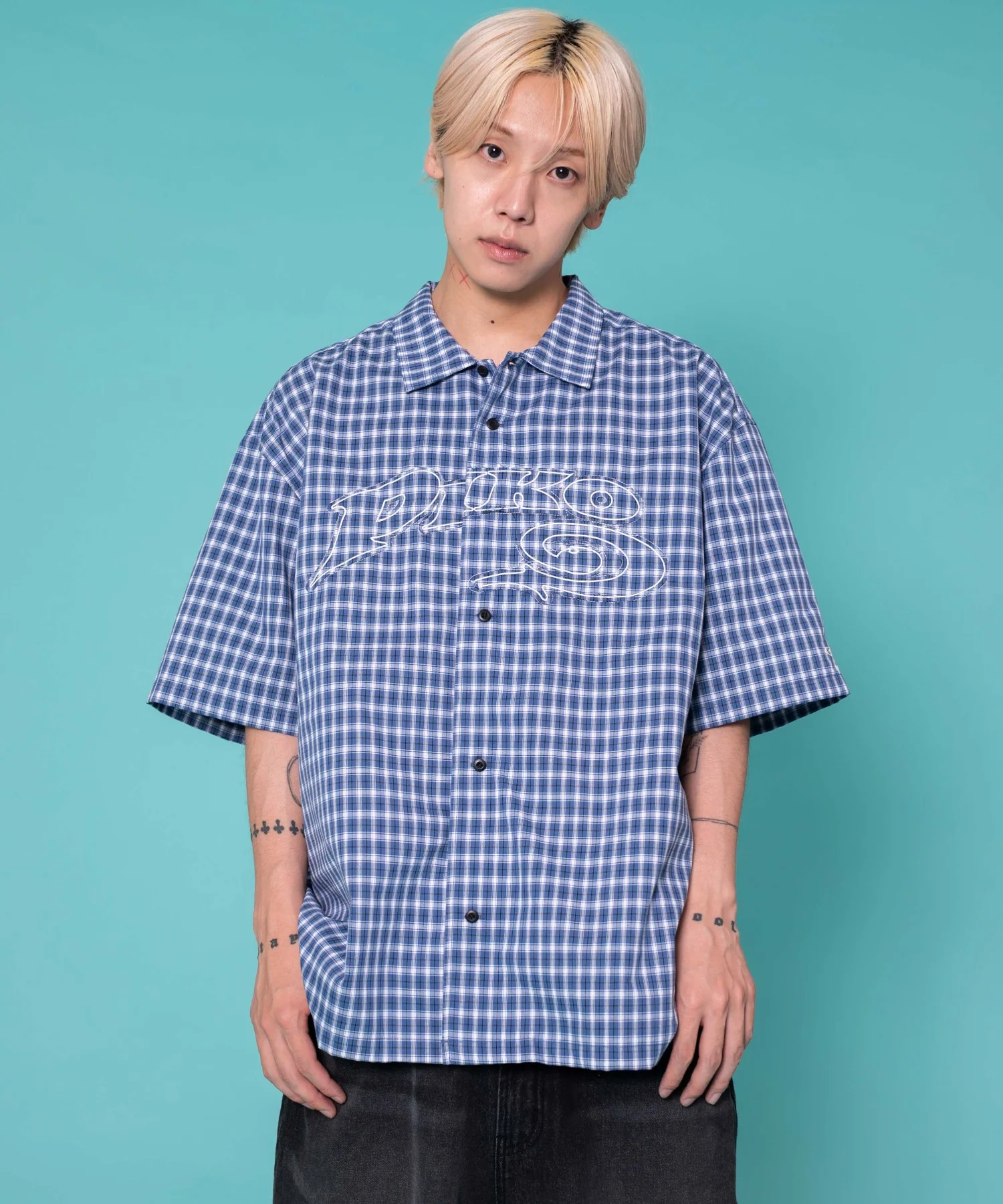 別注PIKOチェックグラフィックシャツ(SS) - Image 6