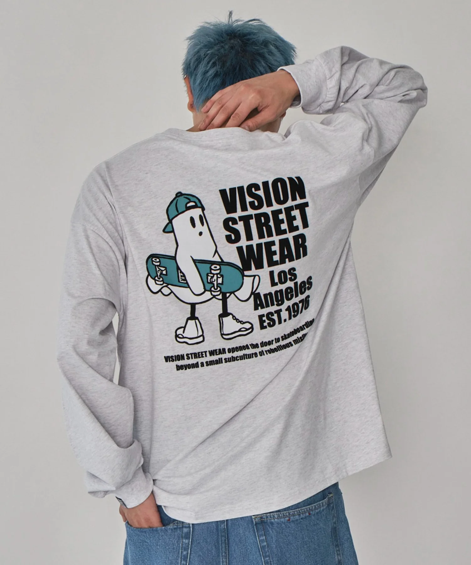 別注VISIONゴーストスケータープリントT（LS） - Image 3