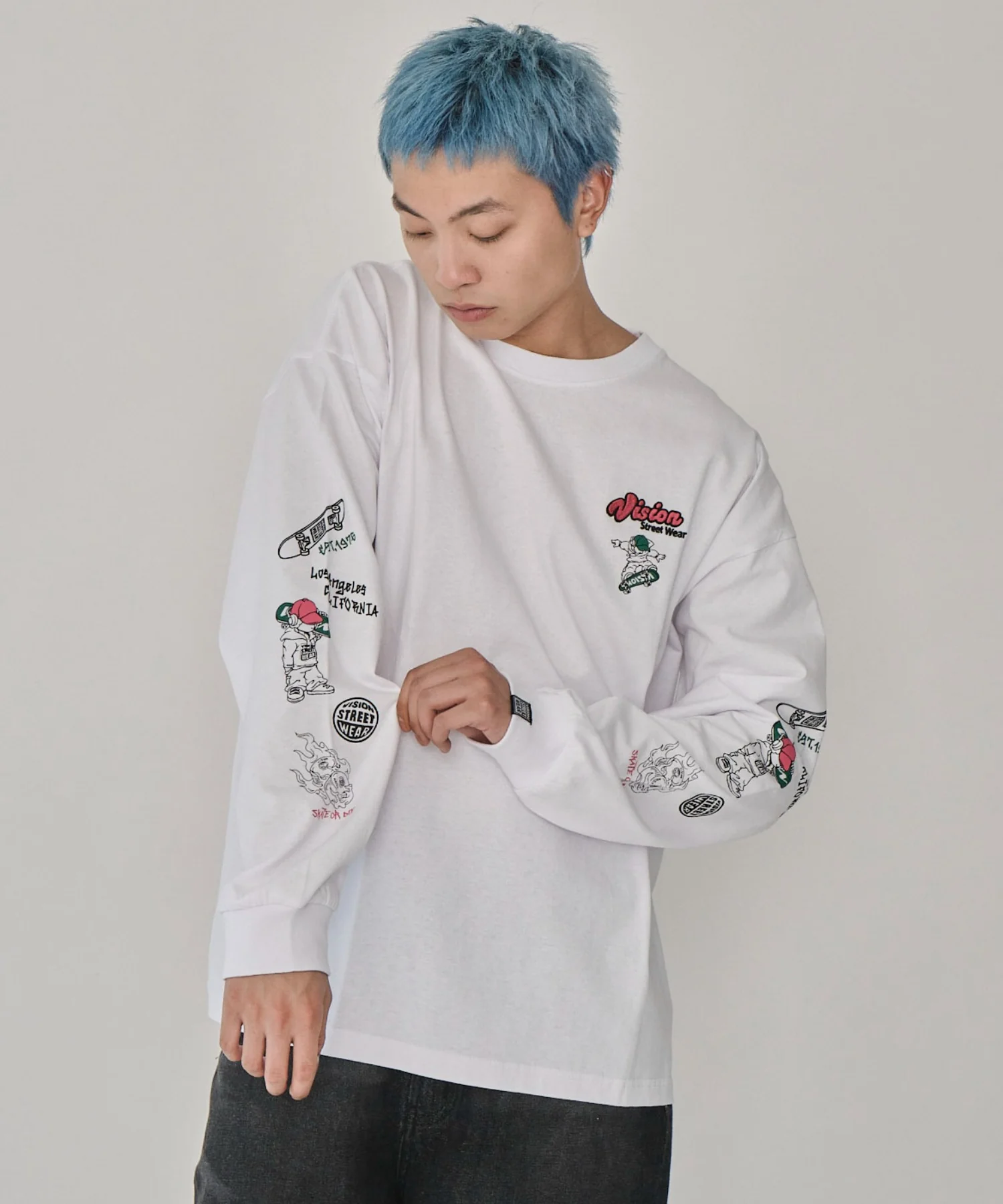 別注VISIONグラフィックスリーブプリントT（LS） - Image 10