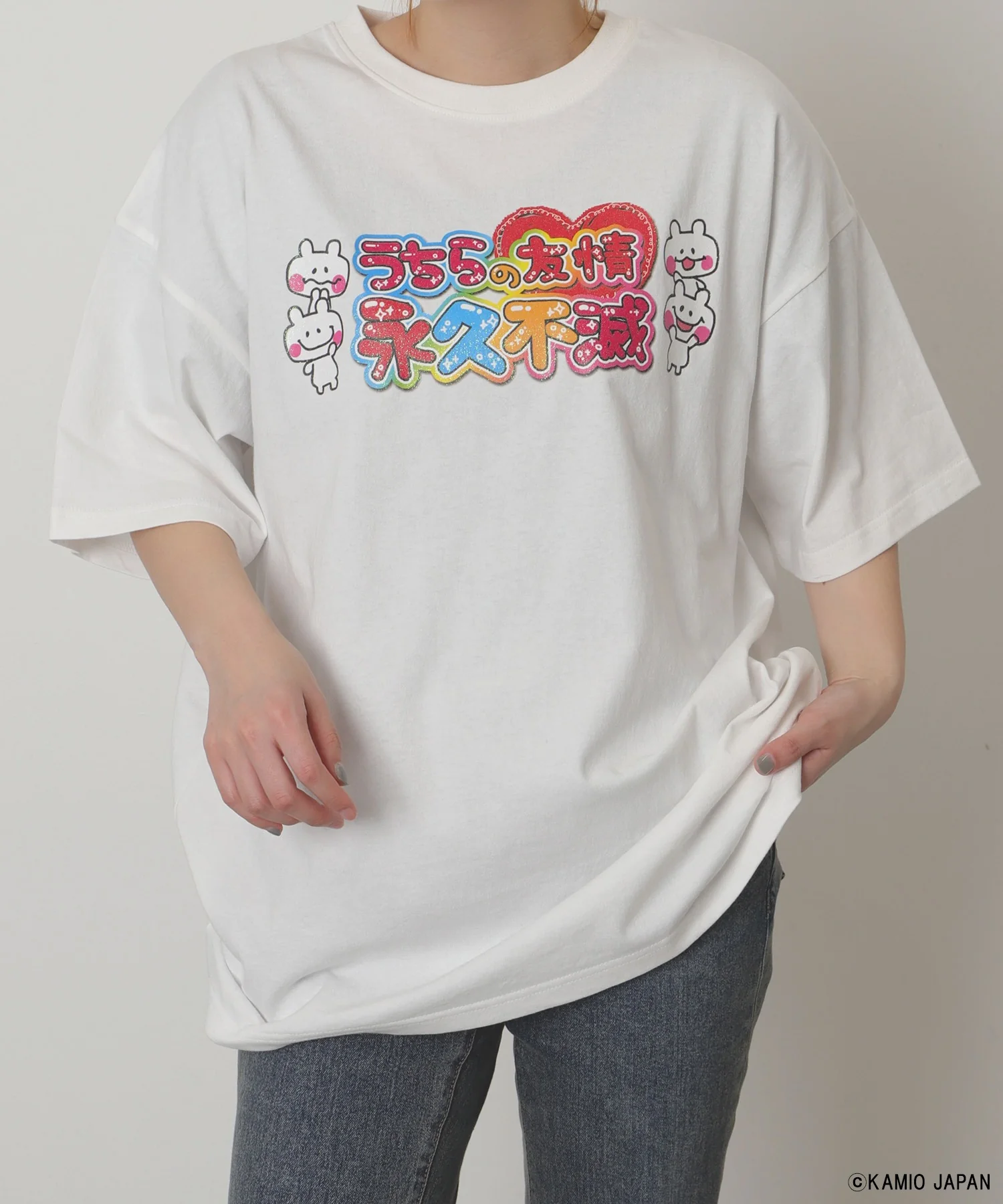 カミオジャパンキラキラプリントビッグT - Image 8
