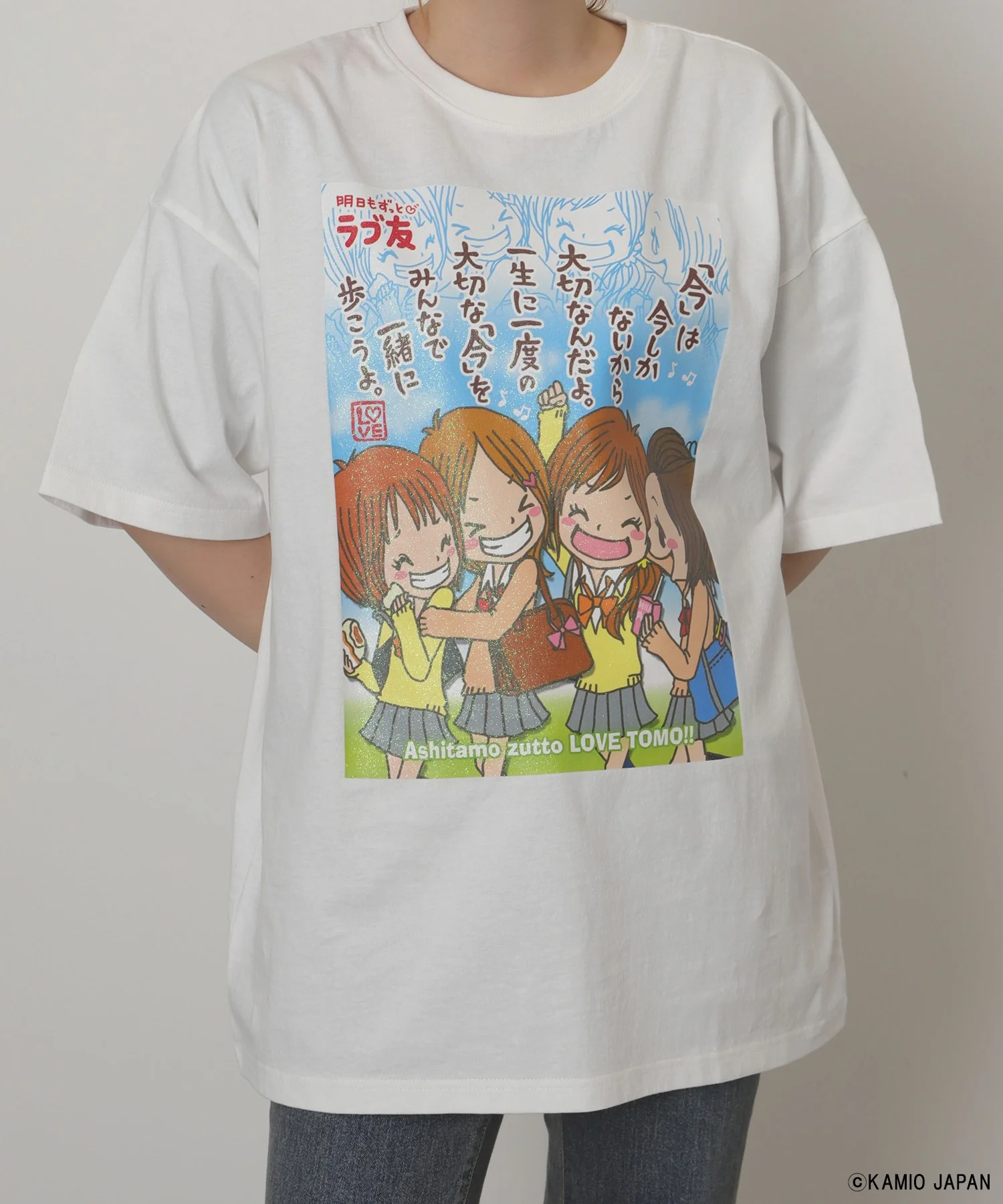 カミオジャパンキラキラプリントビッグT - Image 9