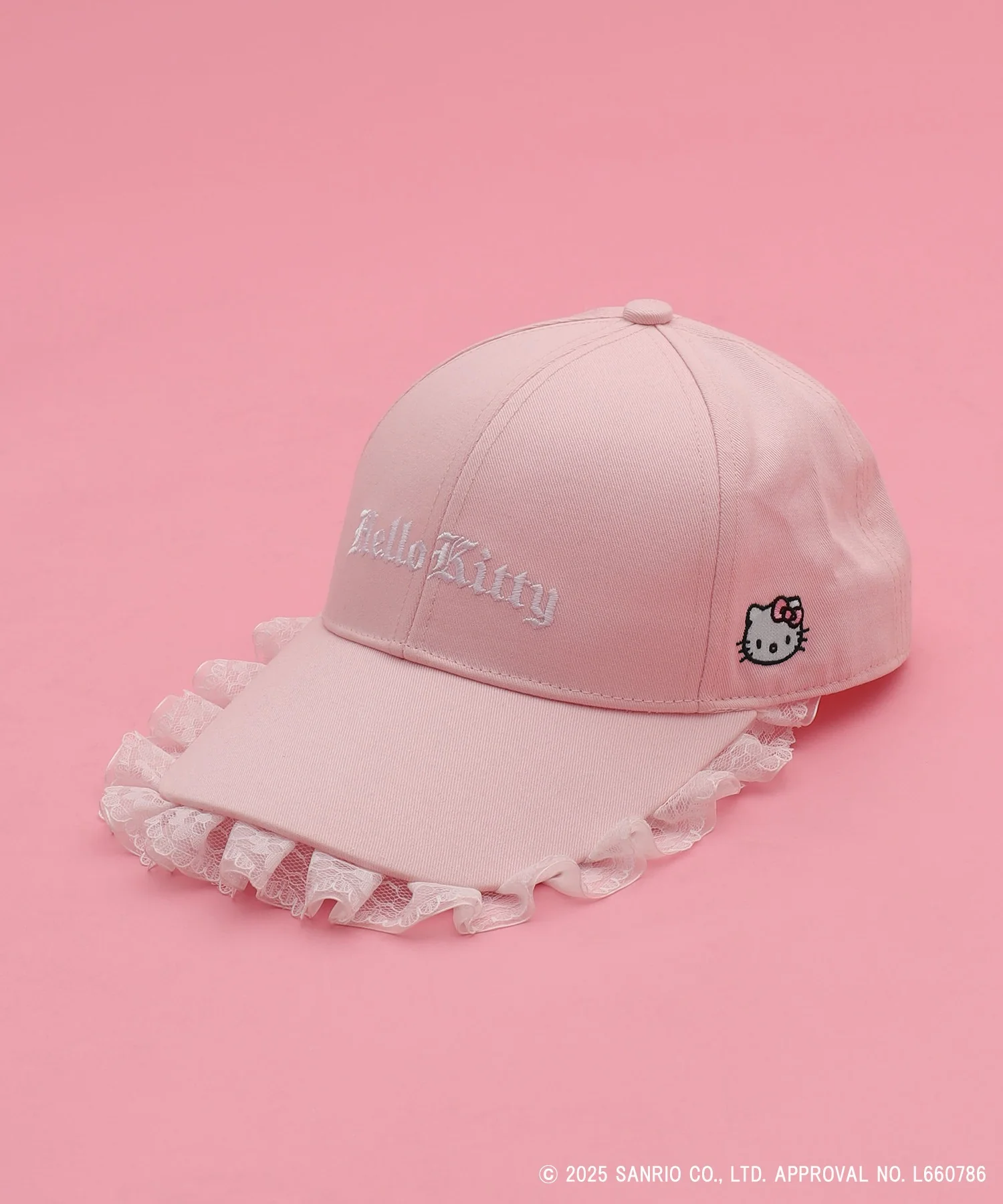 HELLOKITTYコラボフリルレースキャップ