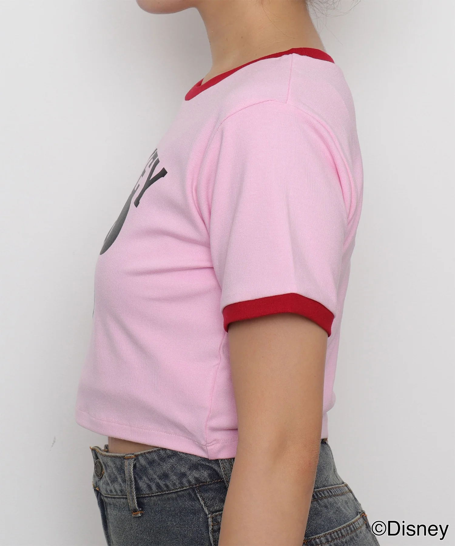 MICKEY　MOUSE／リンガーTシャツ - Image 4