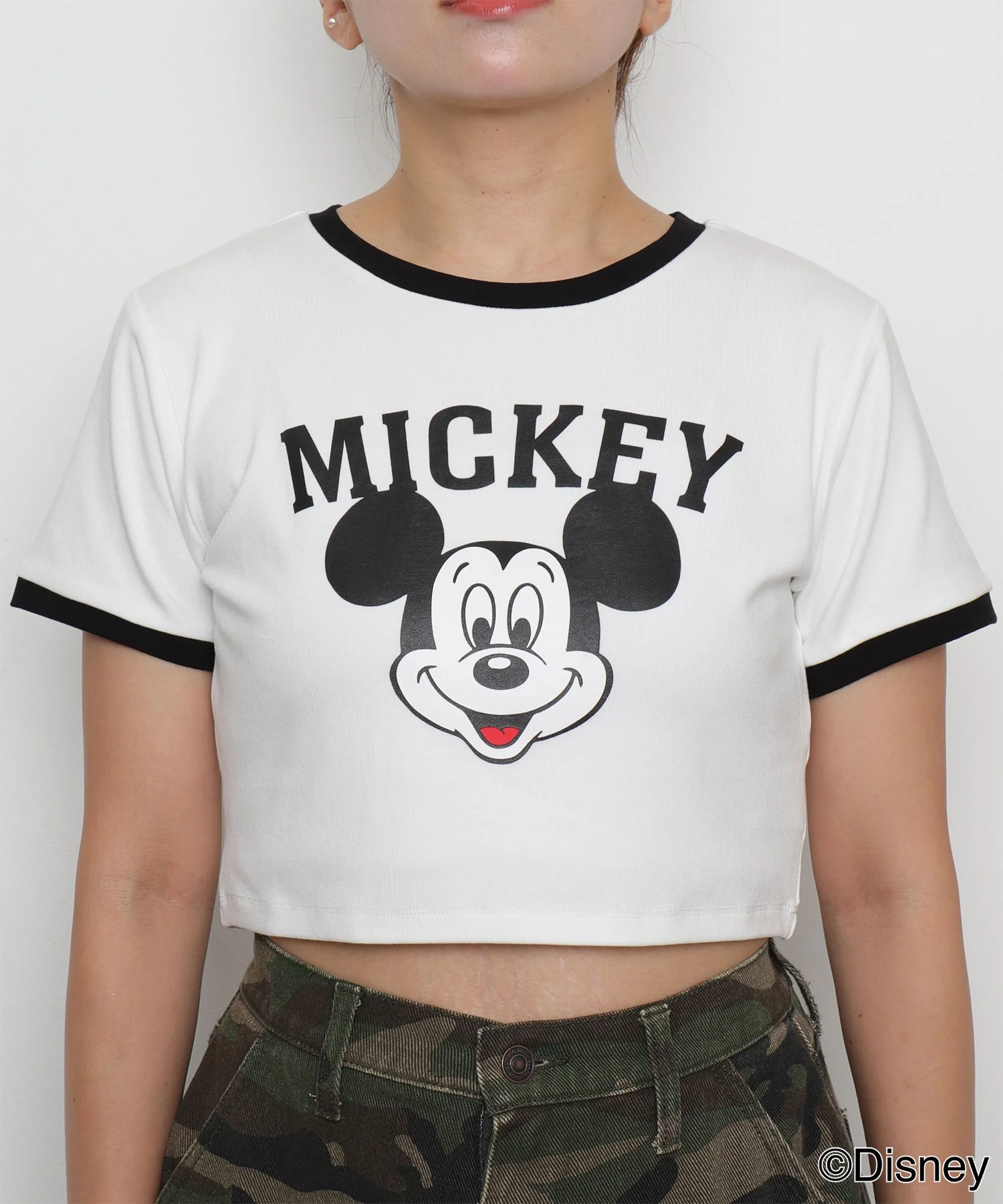 MICKEY　MOUSE／リンガーTシャツ - Image 6