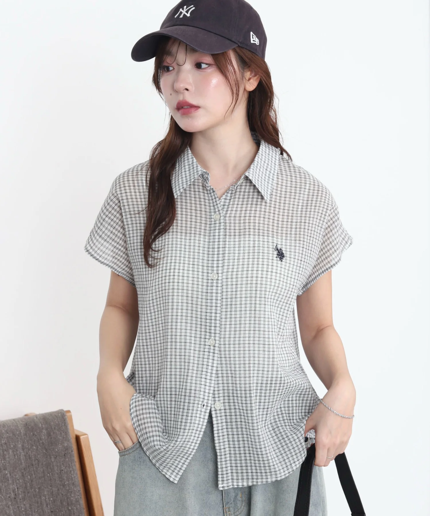 U.S. POLO ASSN.別注 フレンチスリーブシャツ - Image 12