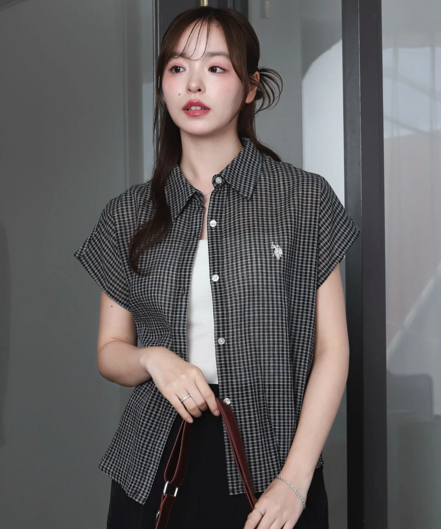 U.S. POLO ASSN.別注 フレンチスリーブシャツ - Image 3