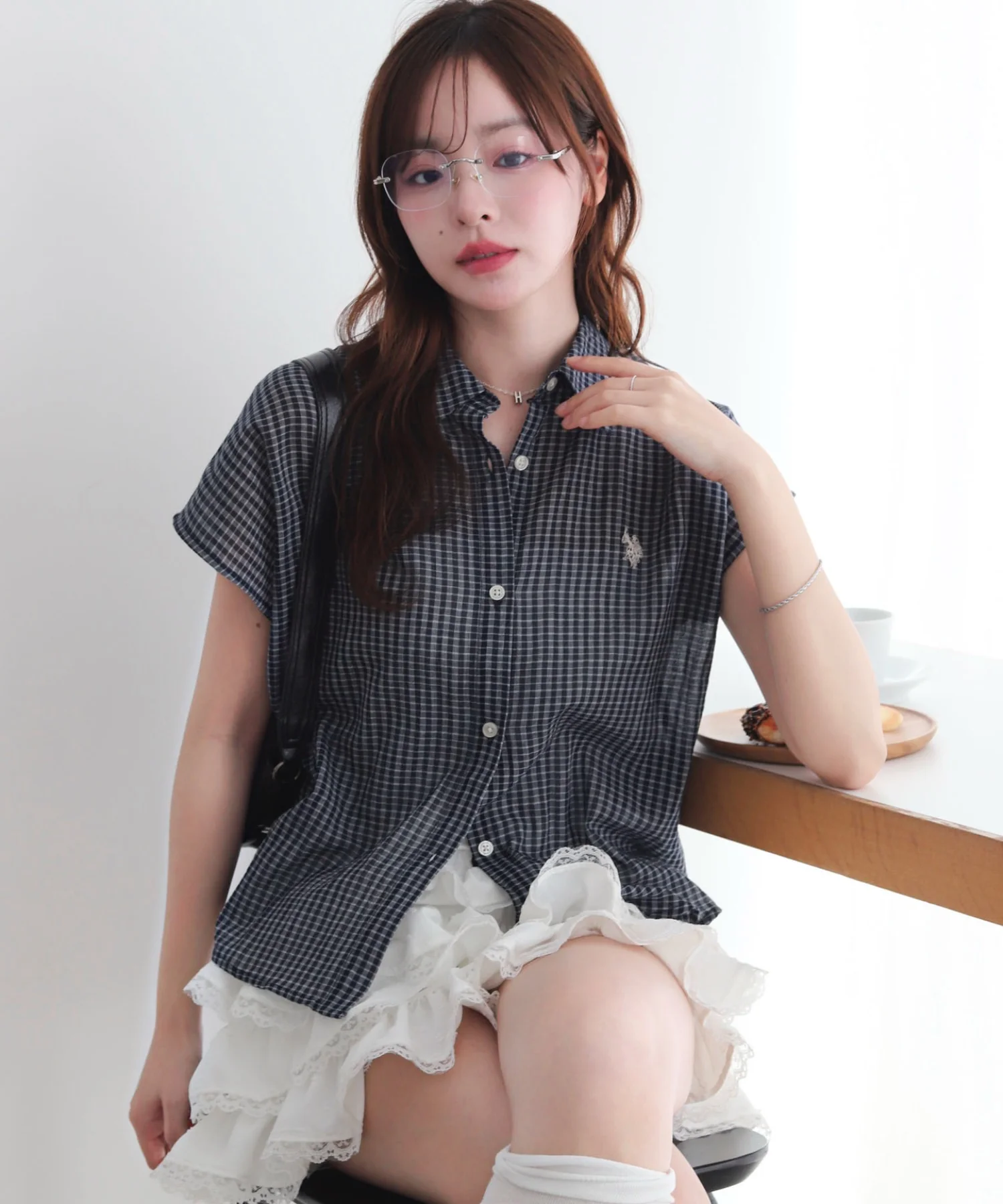 U.S. POLO ASSN.別注 フレンチスリーブシャツ - Image 8