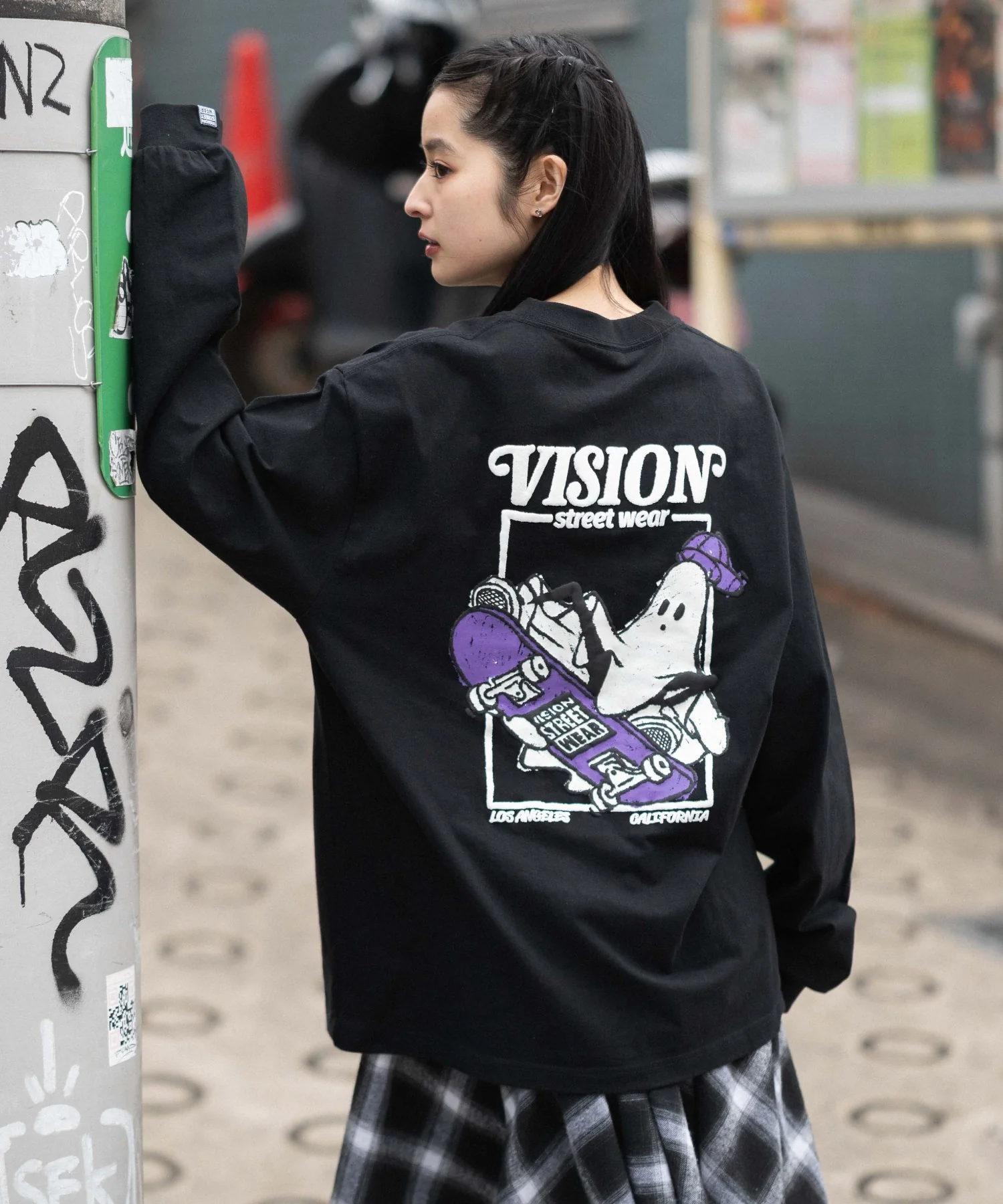 別注VISIONゴーストスケーターグラフィックT（LS） - Image 2