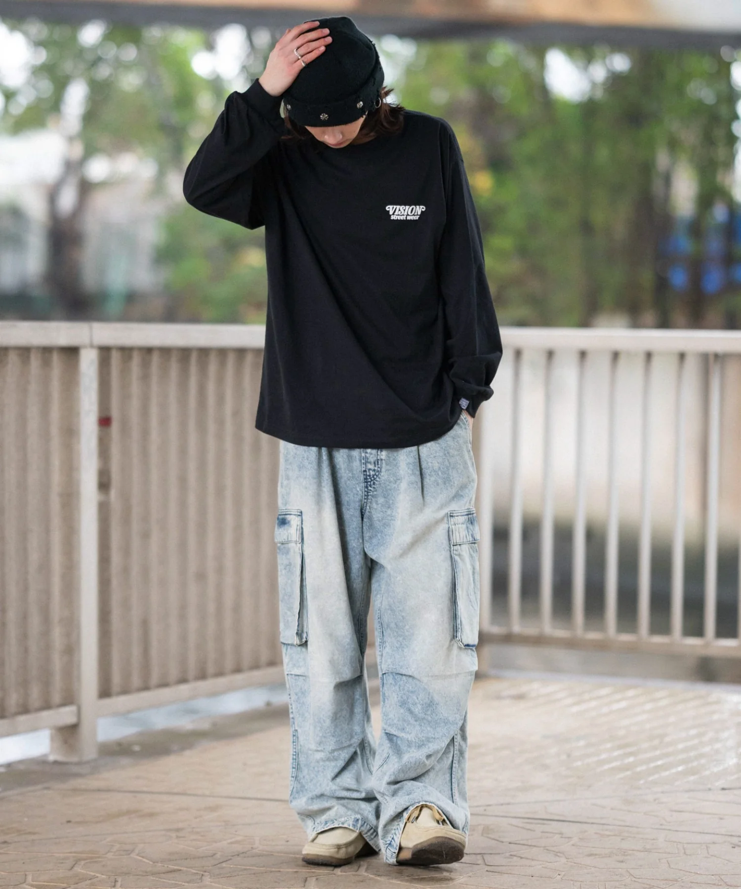 別注VISIONゴーストスケーターグラフィックT（LS） - Image 5