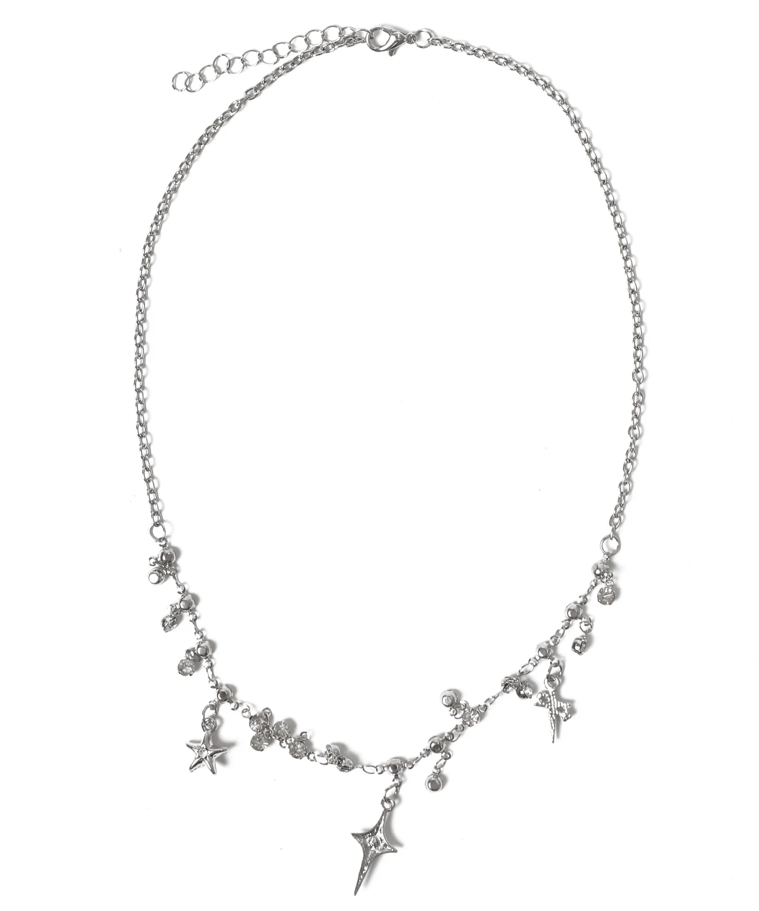 Lキラキラビジューネックレス - Image 3