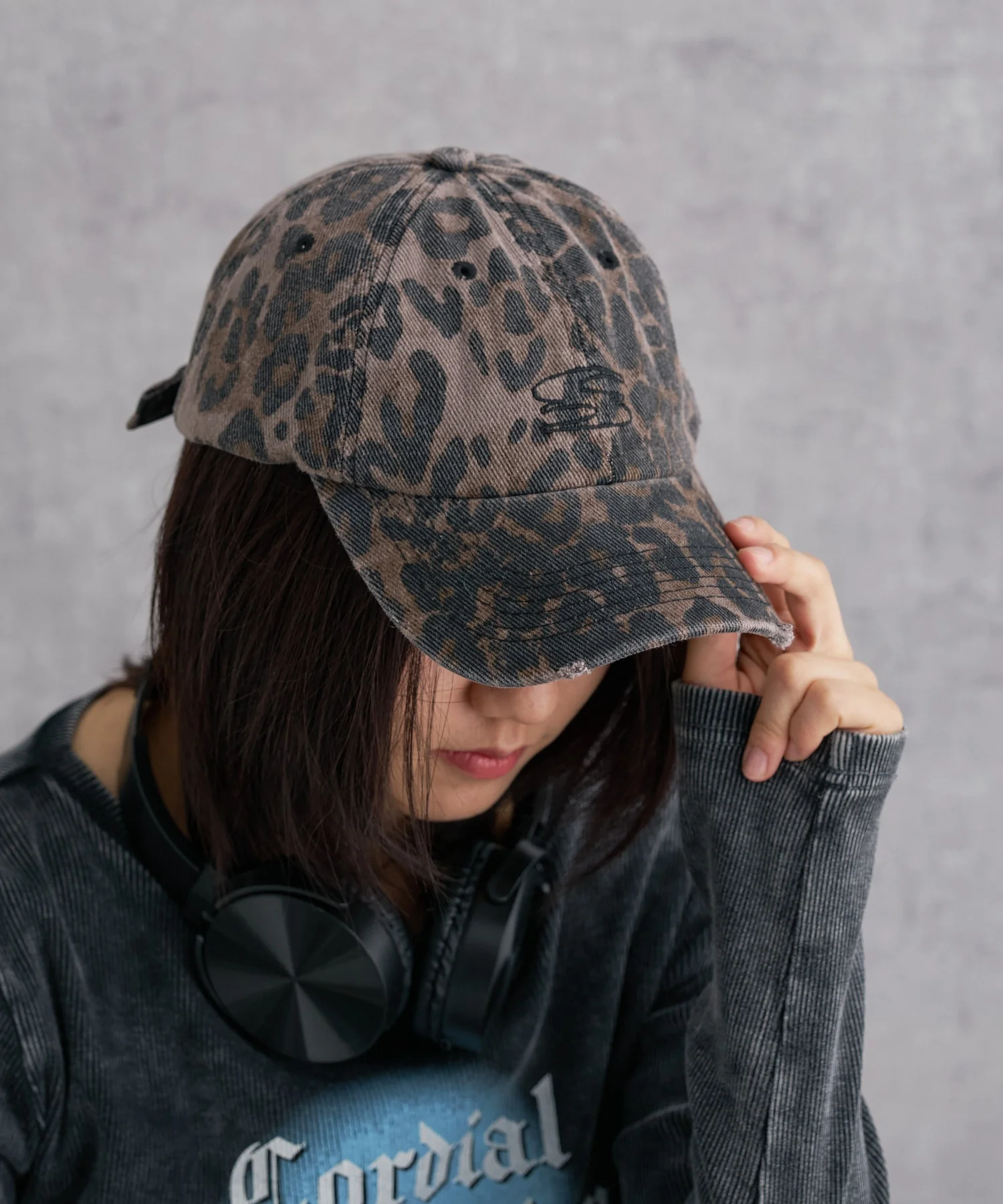 刺繍レオパードキャップ - Image 5