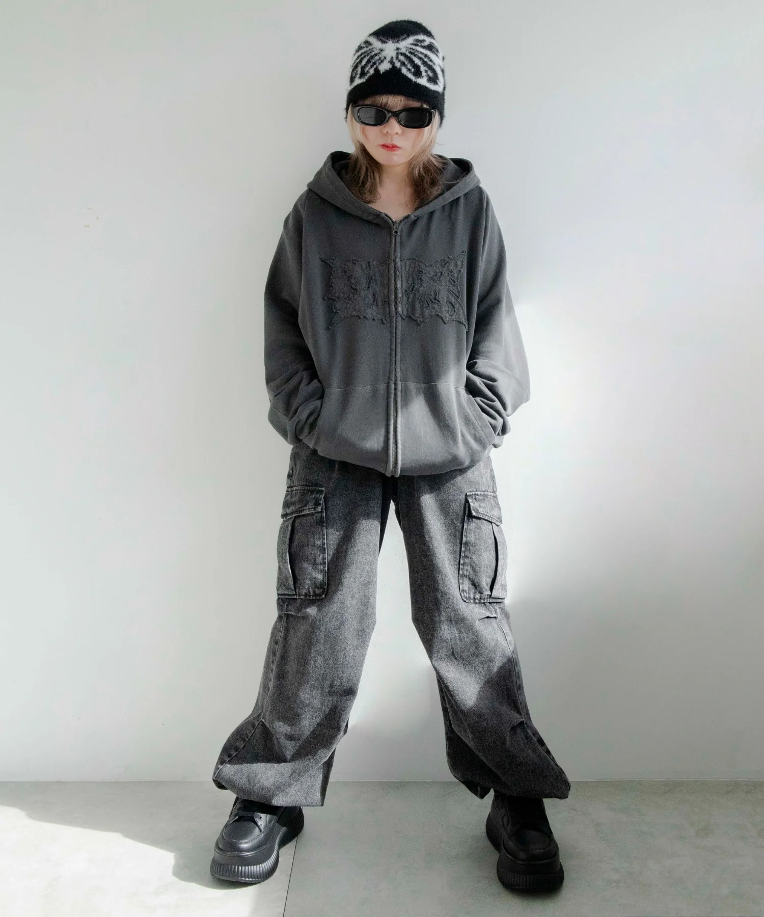 バタフライシャギーニットキャップ - Image 12