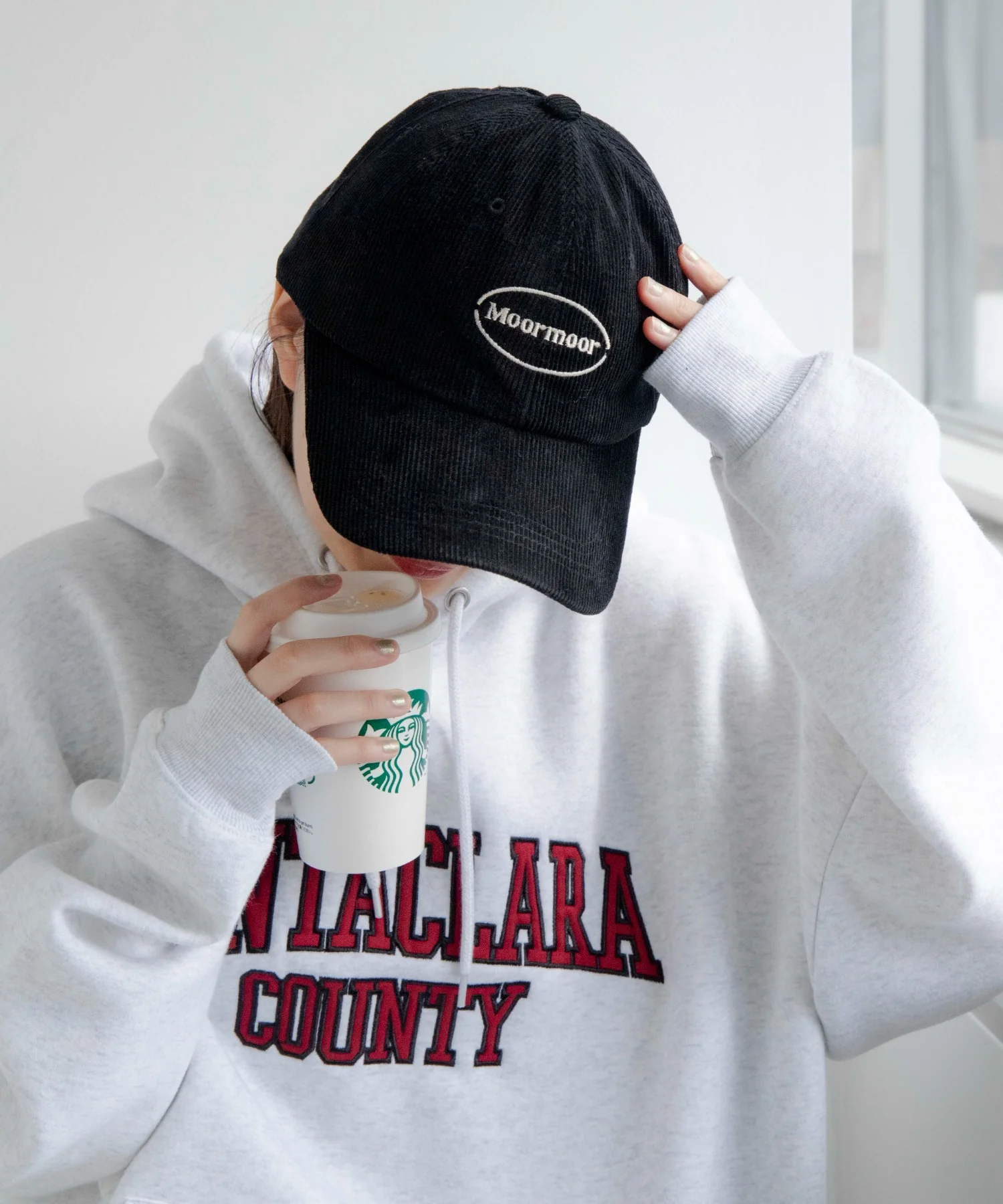 ワンポイントロゴコーデュロイキャップ - Image 4