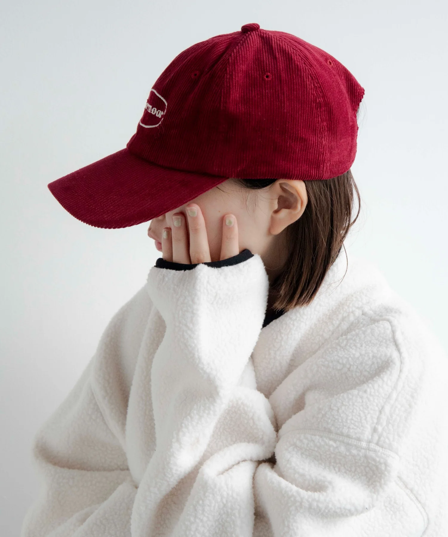 ワンポイントロゴコーデュロイキャップ - Image 6