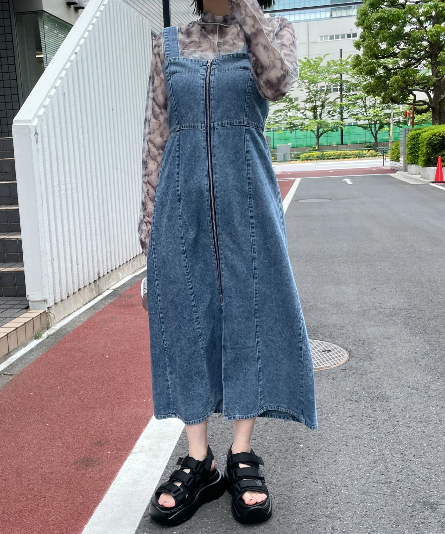 デニムWジップジャンスカ - Image 3