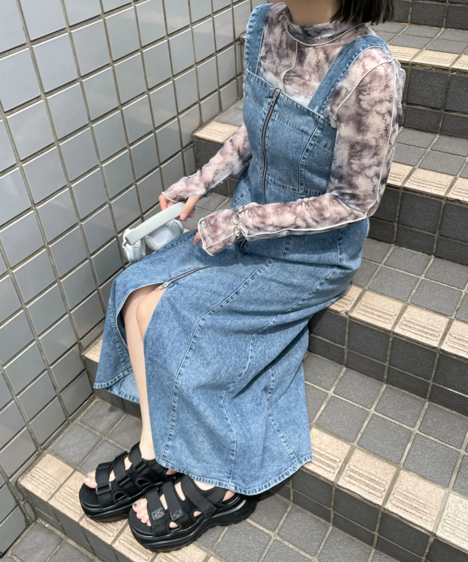 デニムWジップジャンスカ - Image 5