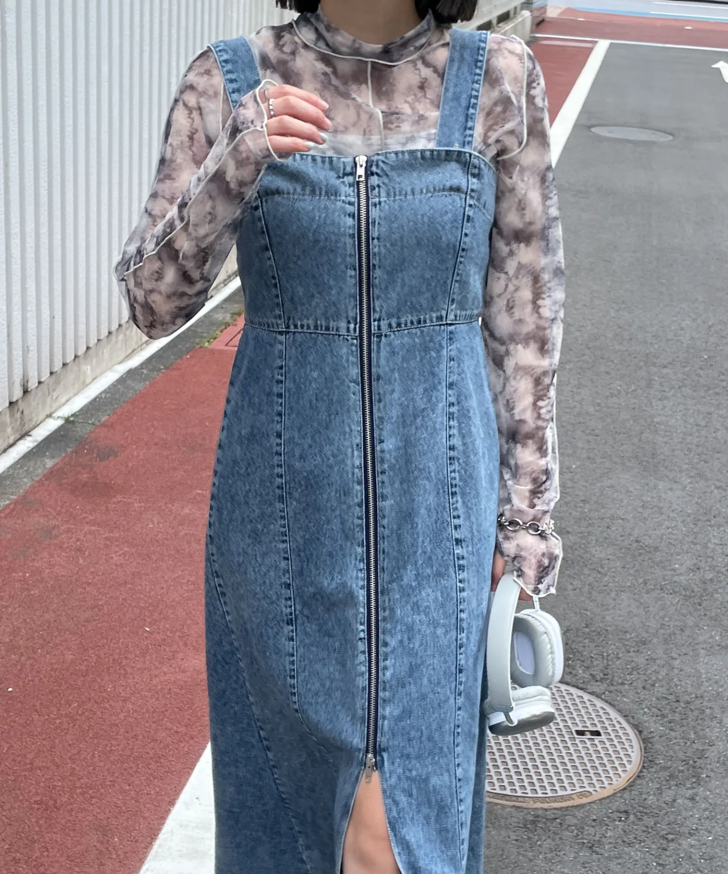 デニムWジップジャンスカ - Image 6