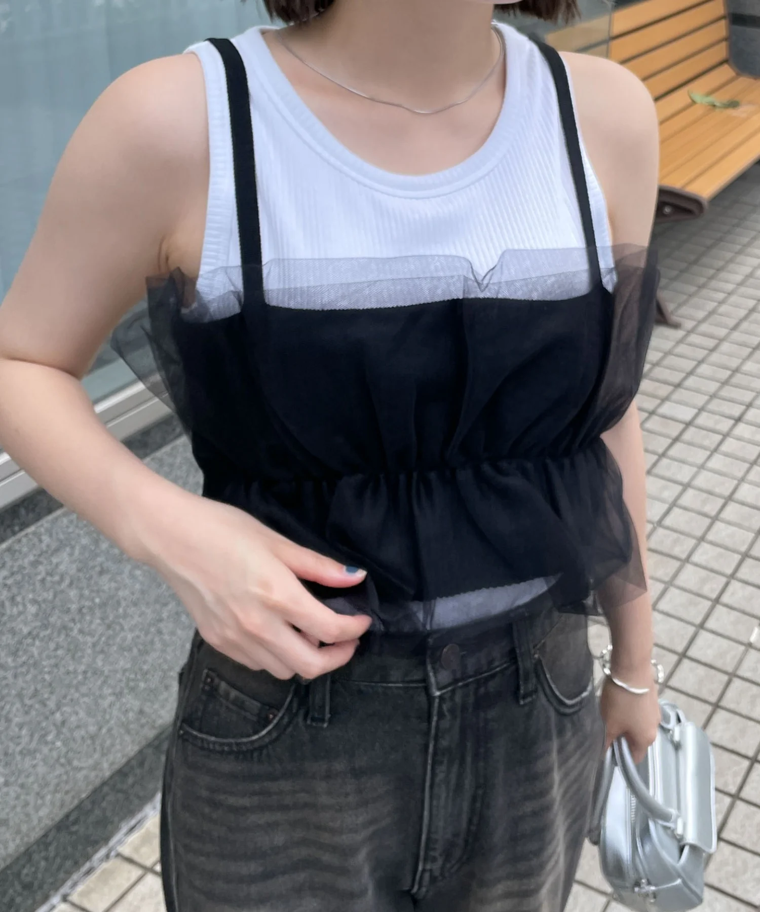 リブチュールドッキングビスチェ - Image 11